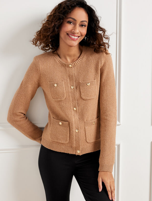 Bouclé Cardigan Talbots