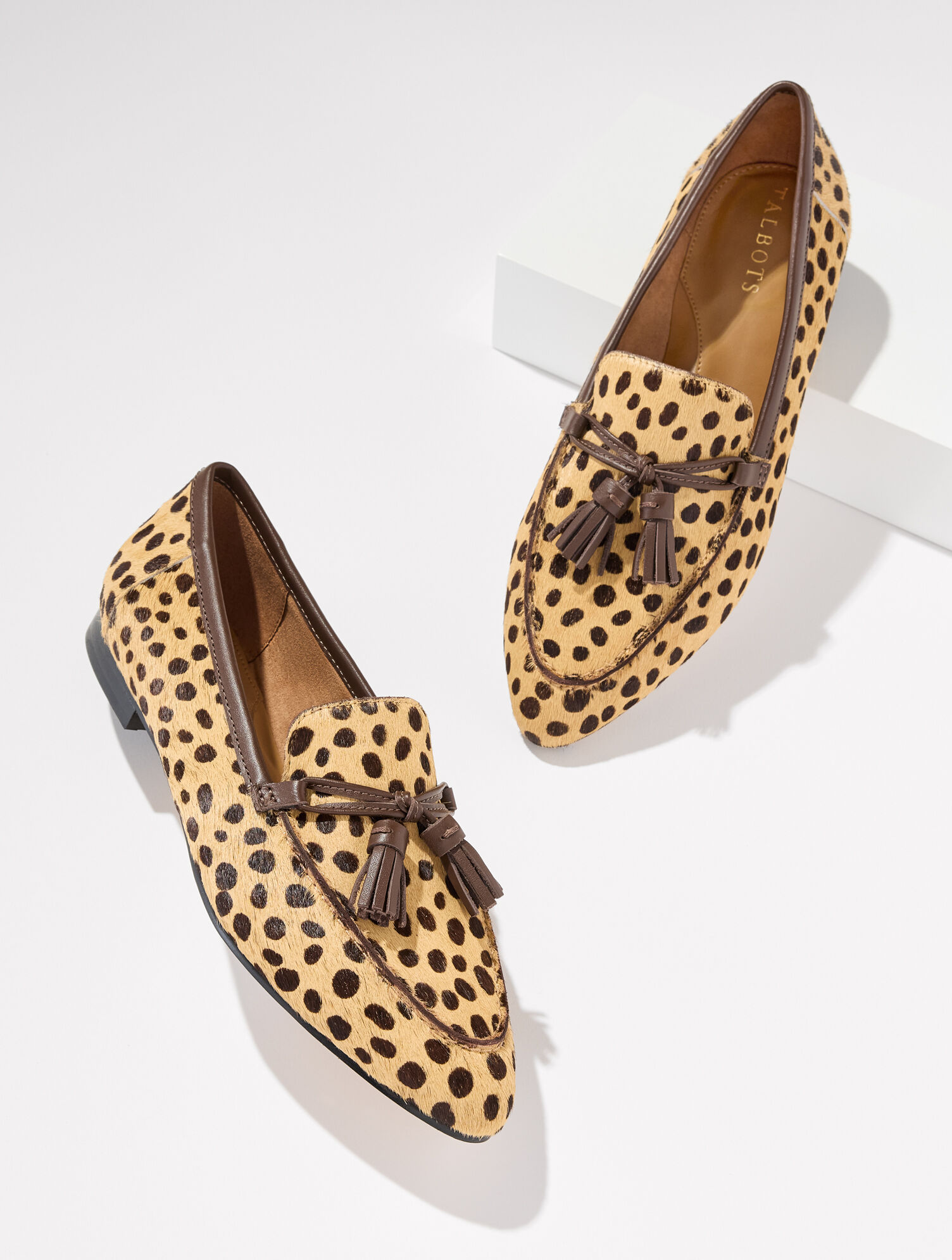 Kacey Tassel Loafers - Dotted Calf Hair