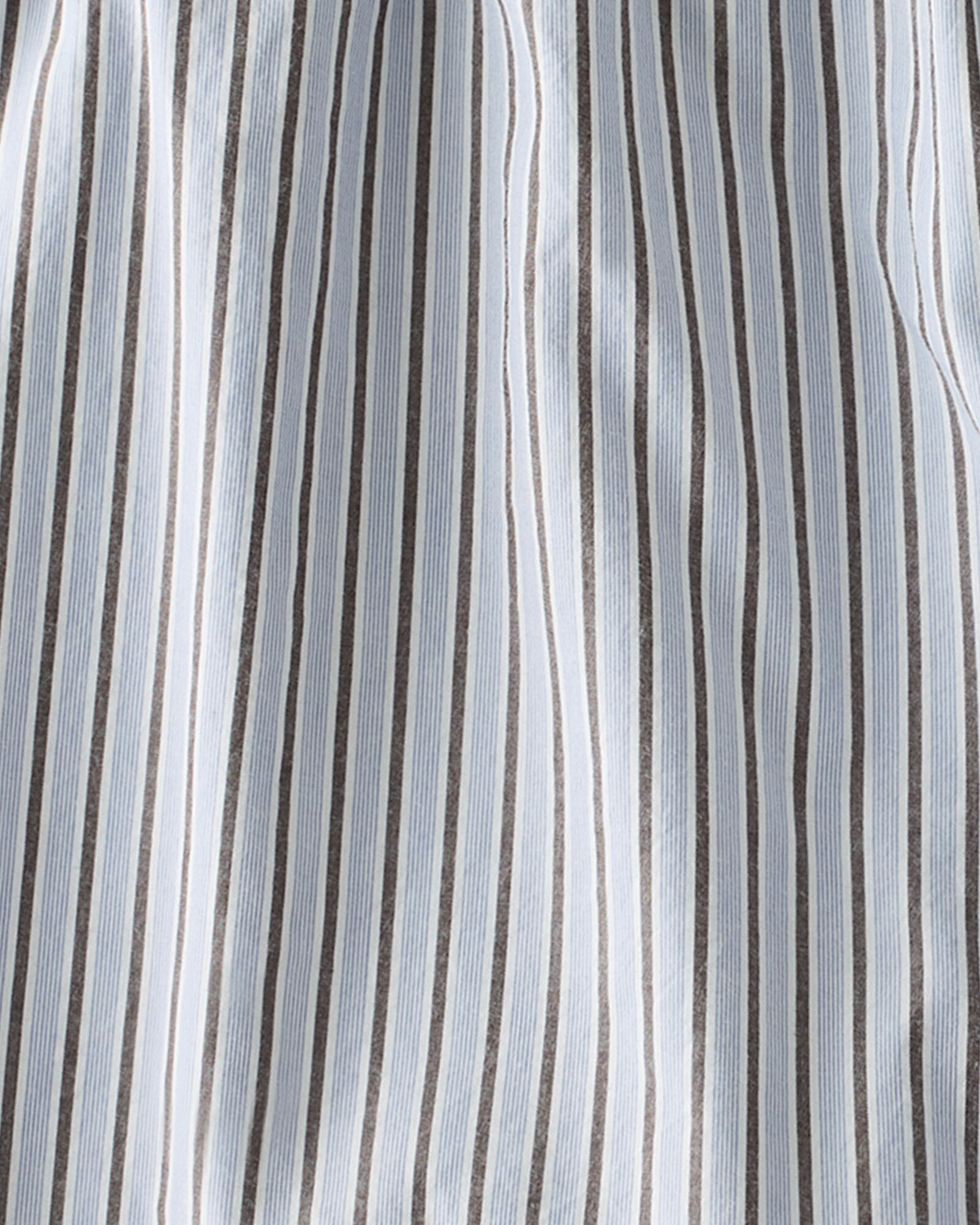 Organic Cotton Poplin Iris Stripe Pajama Top