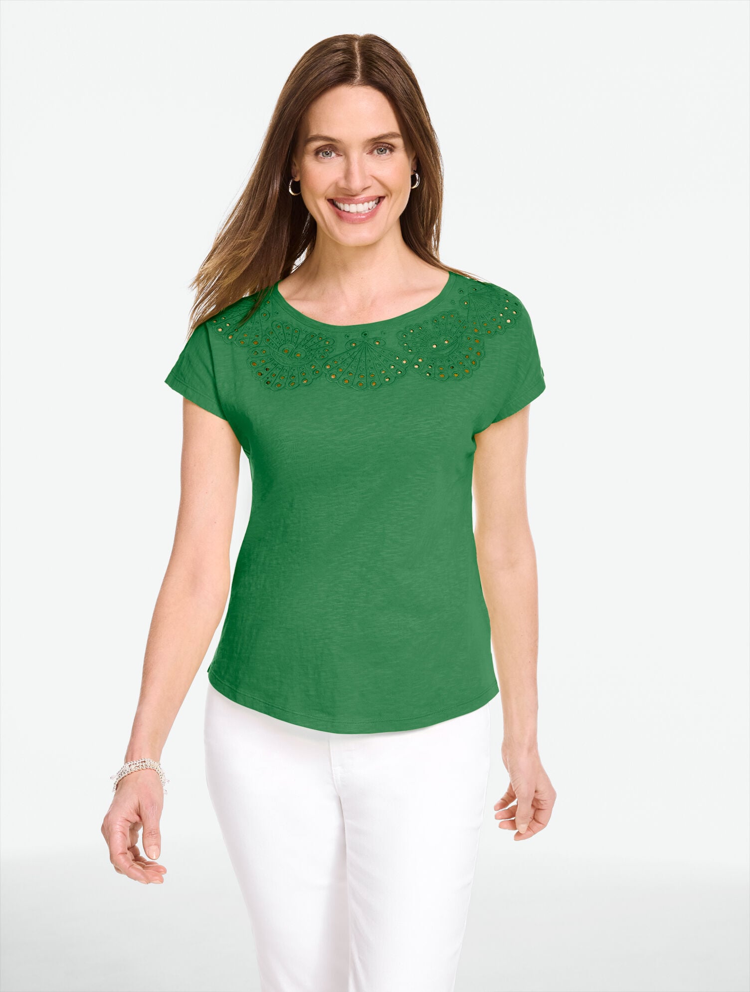 Eyelet Seashell Tee