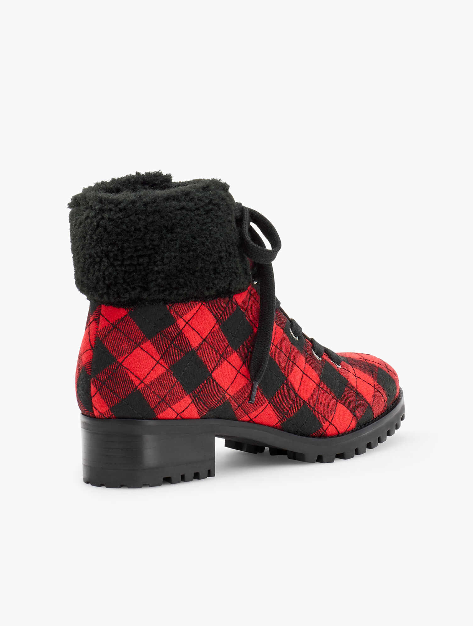 Tish Quilted Hiking Boots - Buffalo Check | Talbots display picture 1