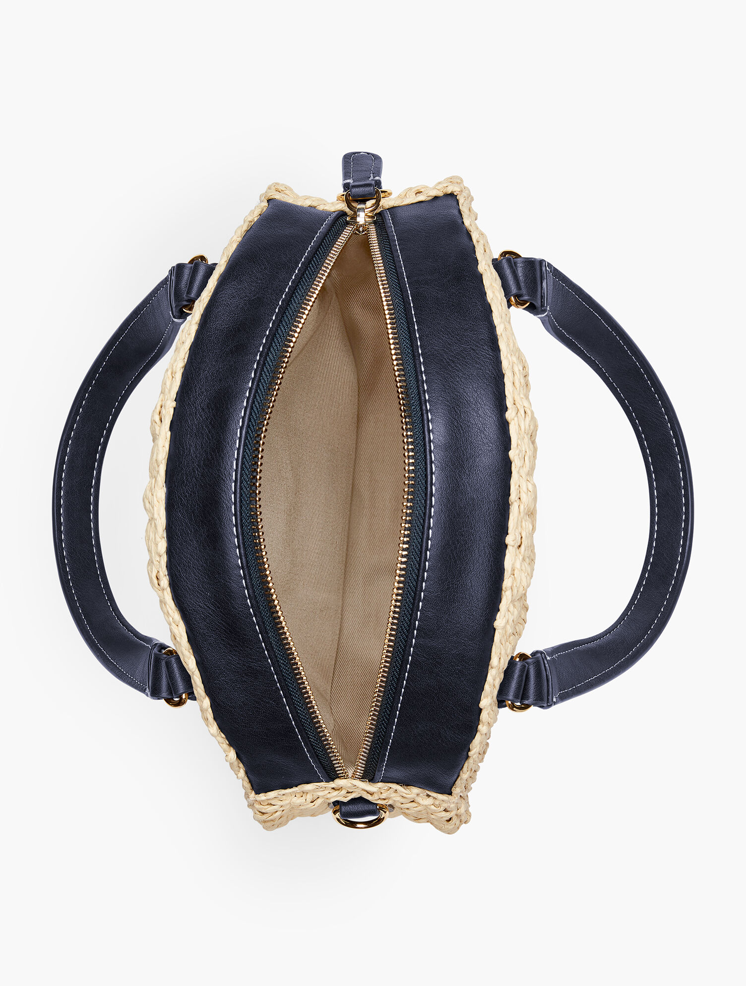 Circle Straw Crossbody Bag Talbots