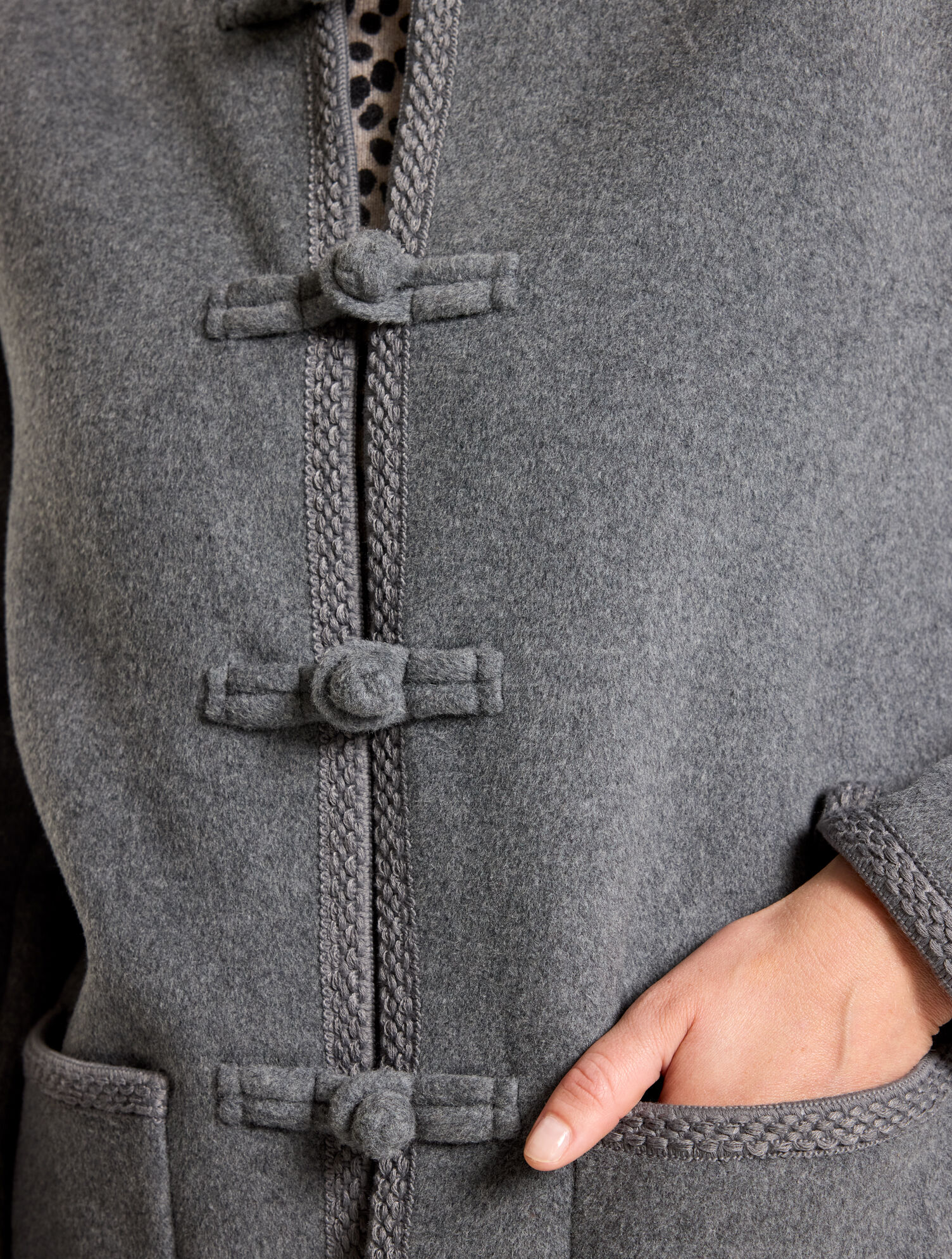 Double Face Wool Blend Jacket - thumbnail 4