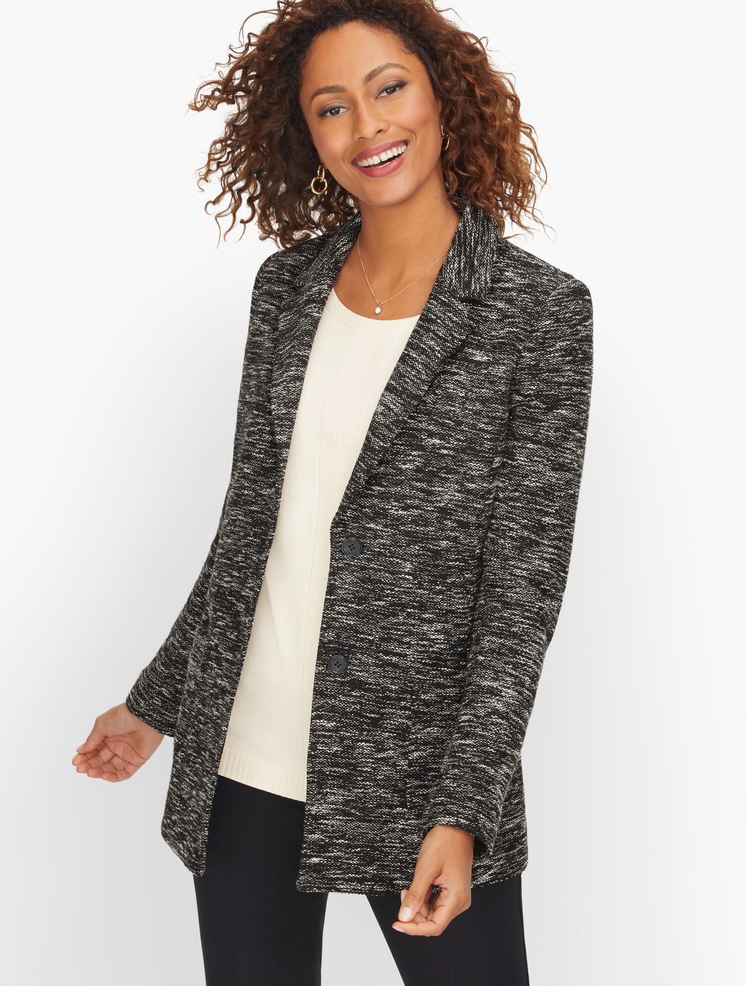 Knit Tweed Jacket | Talbots