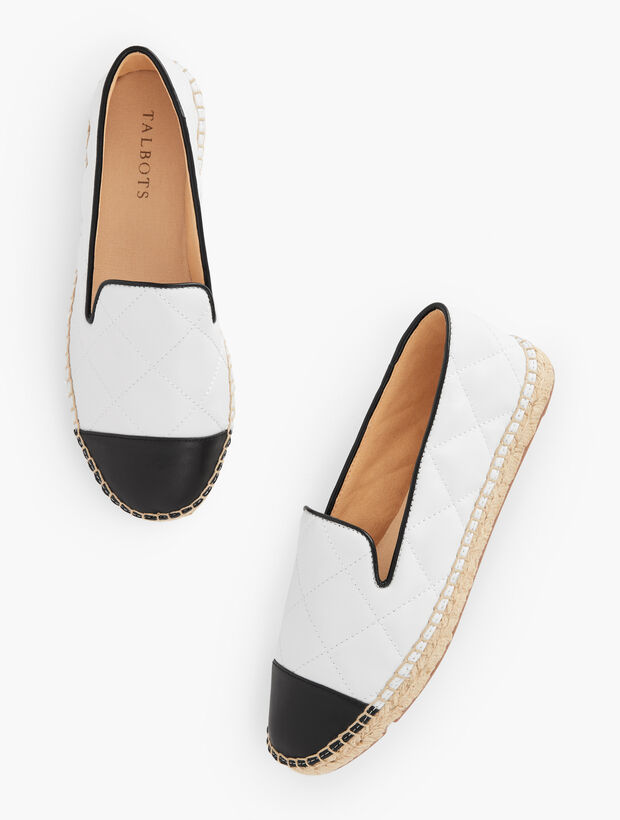 Izzy Quilted Nappa Espadrilles