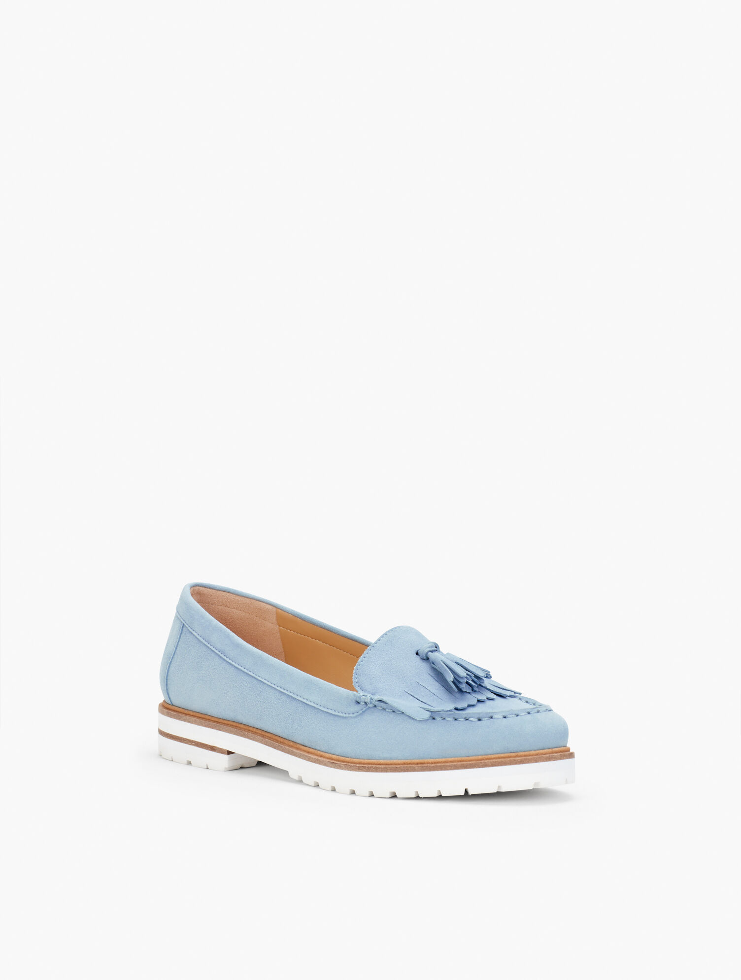 Laura Tasseled Loafers - Kid Suede