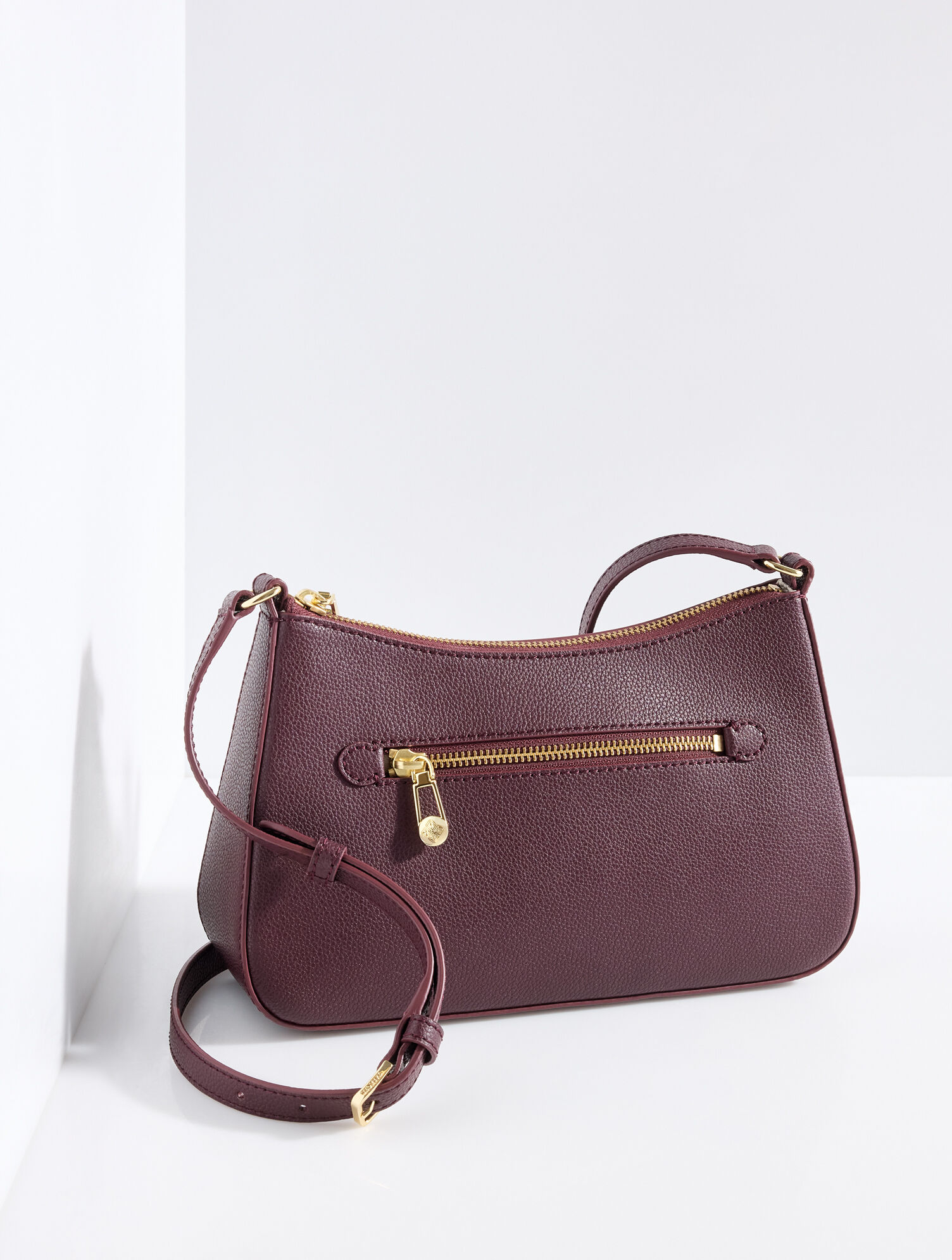 Evelyn Pebble Leather Crossbody Bag