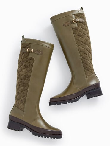 Tish Strap Riding Boots - Extended Calf