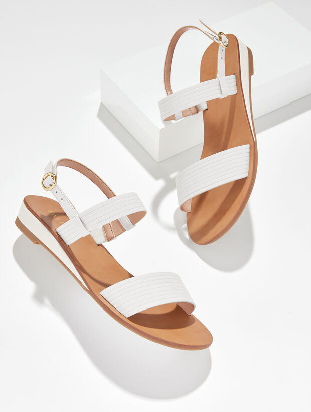 Gracelyn Nappa Wedge Sandals