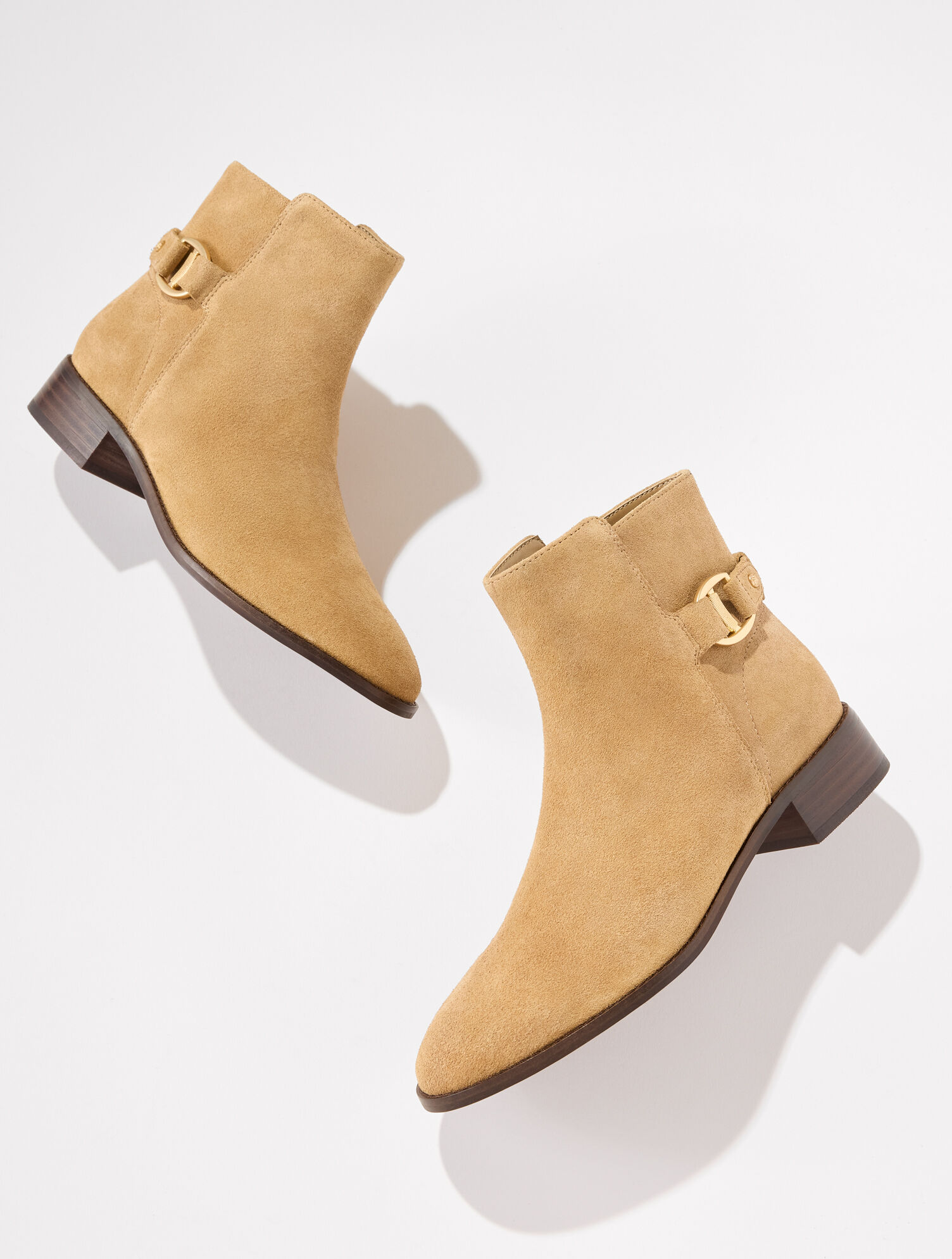 Tish Link Suede Ankle Boots