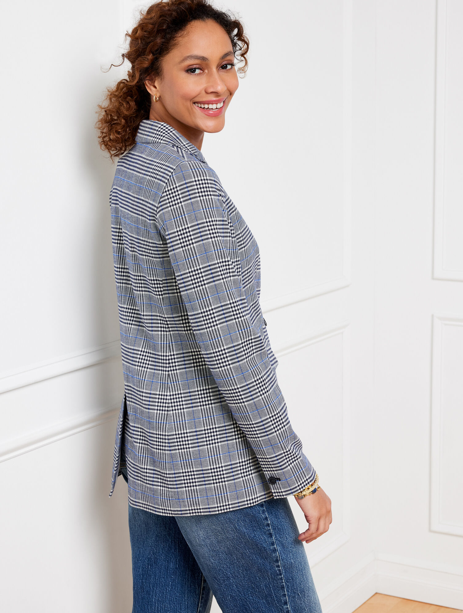 Glen Plaid Blazer