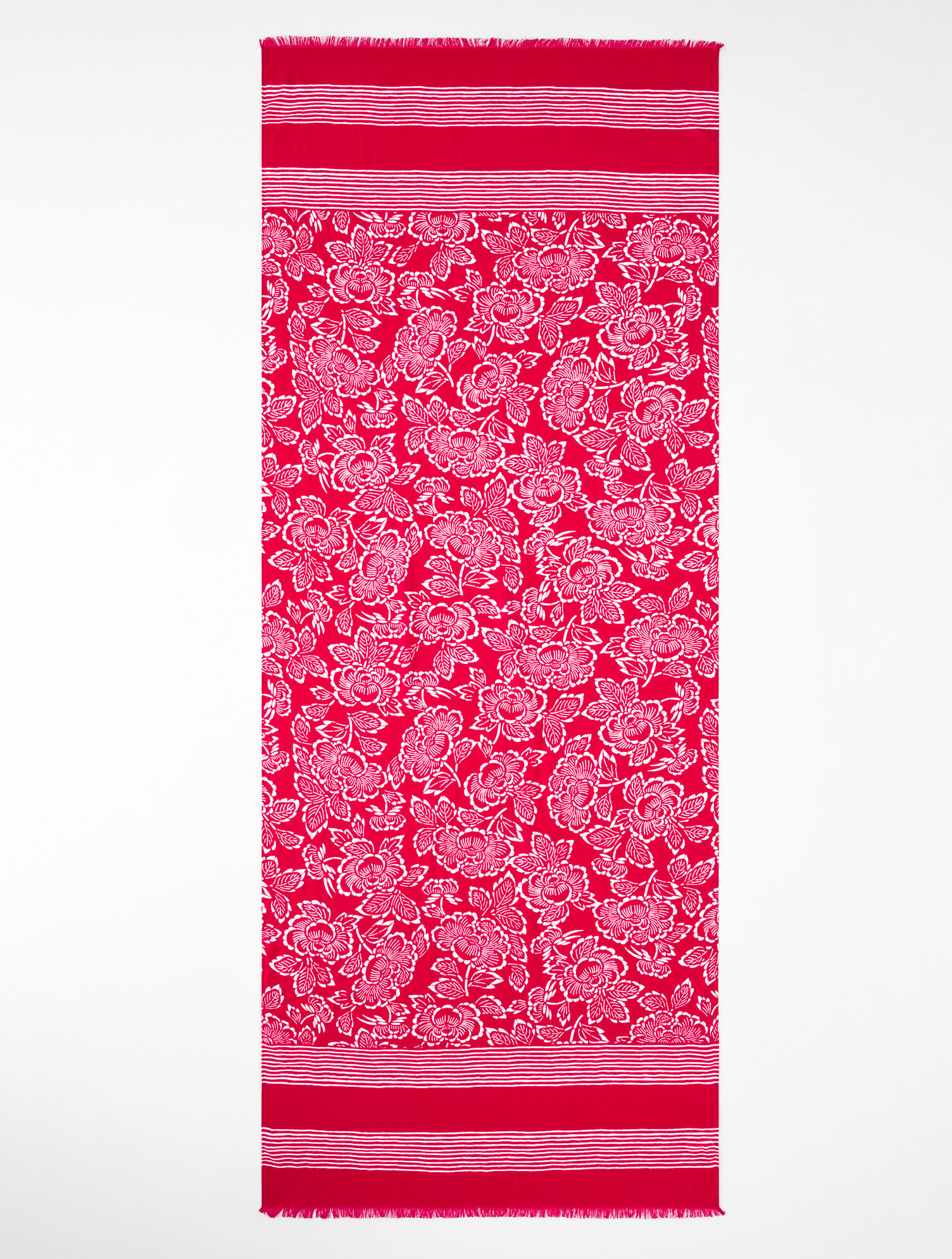 Block Floral Geo Scarf