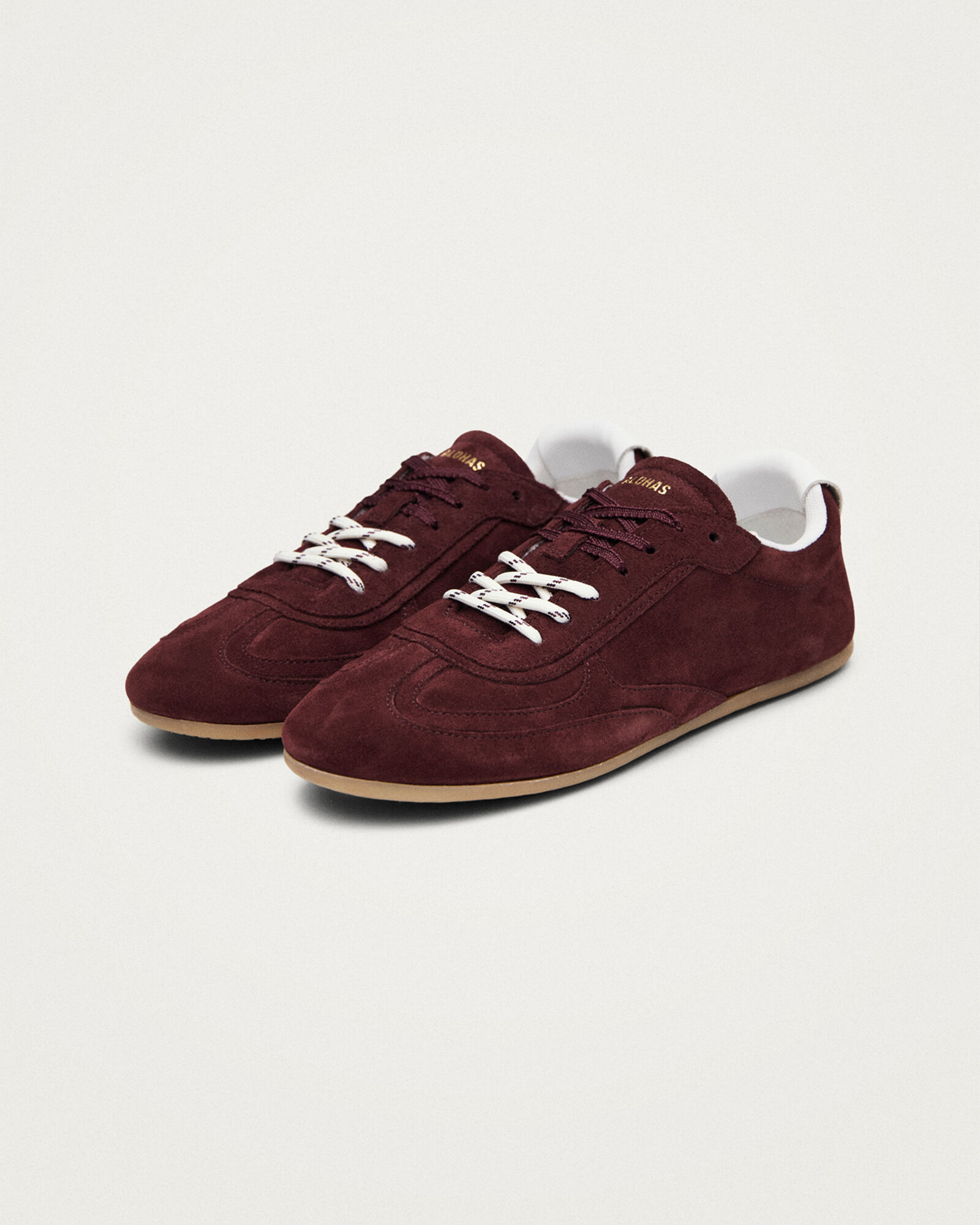 Alohas Tb.24 Suede Burgundy Leather Sneakers