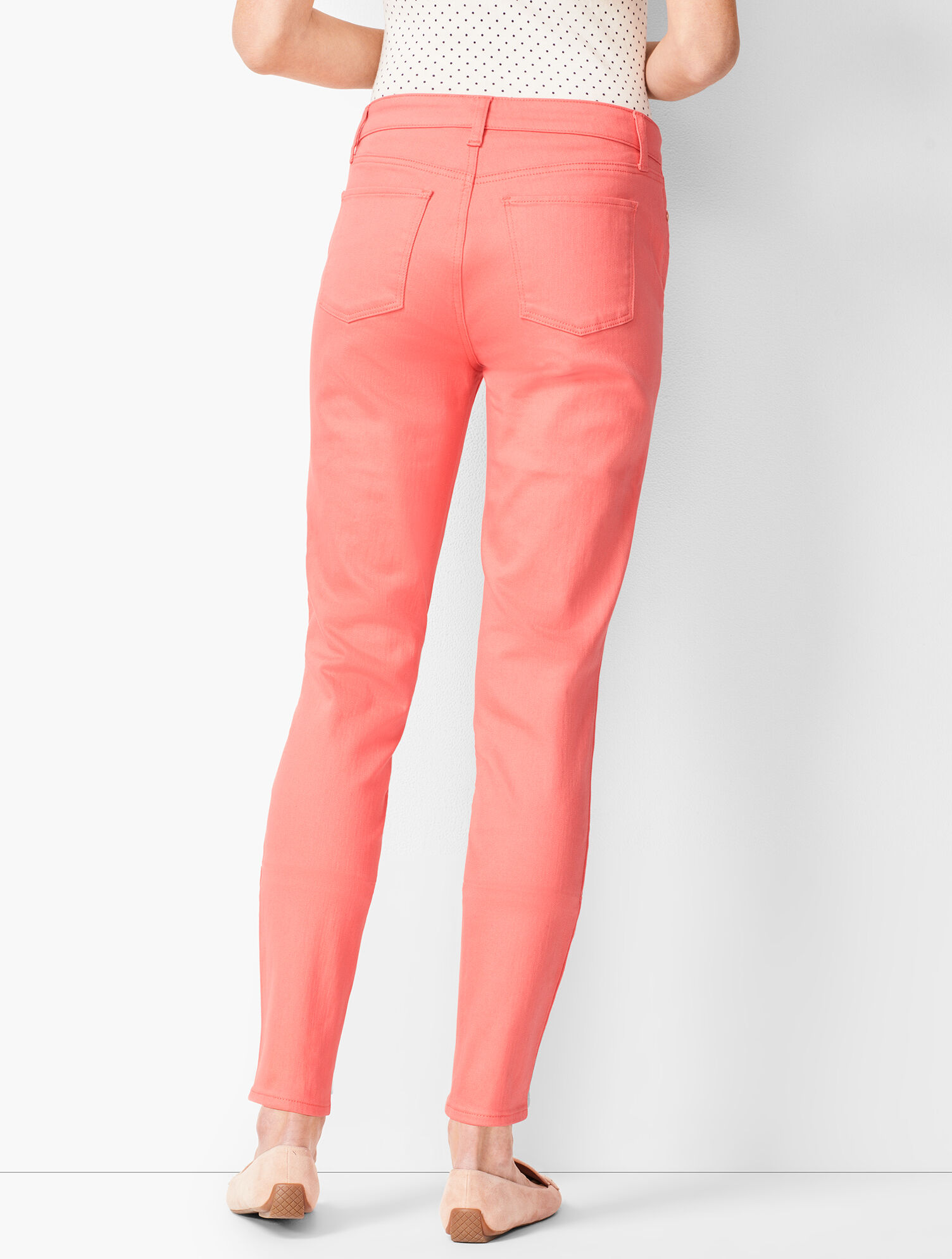 Slim Ankle Jeans - Coastal Coral