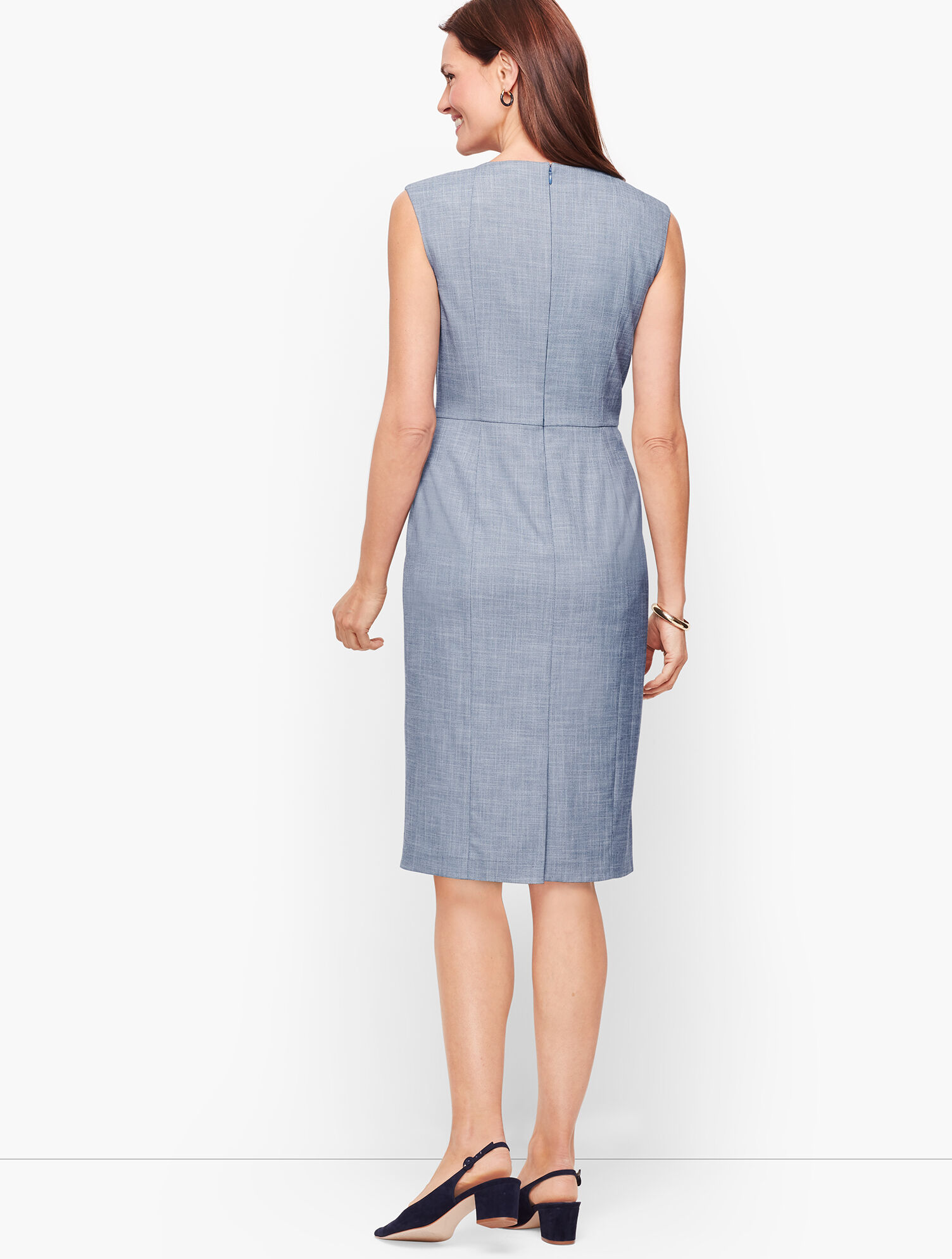 Sharkskin Sheath Dress