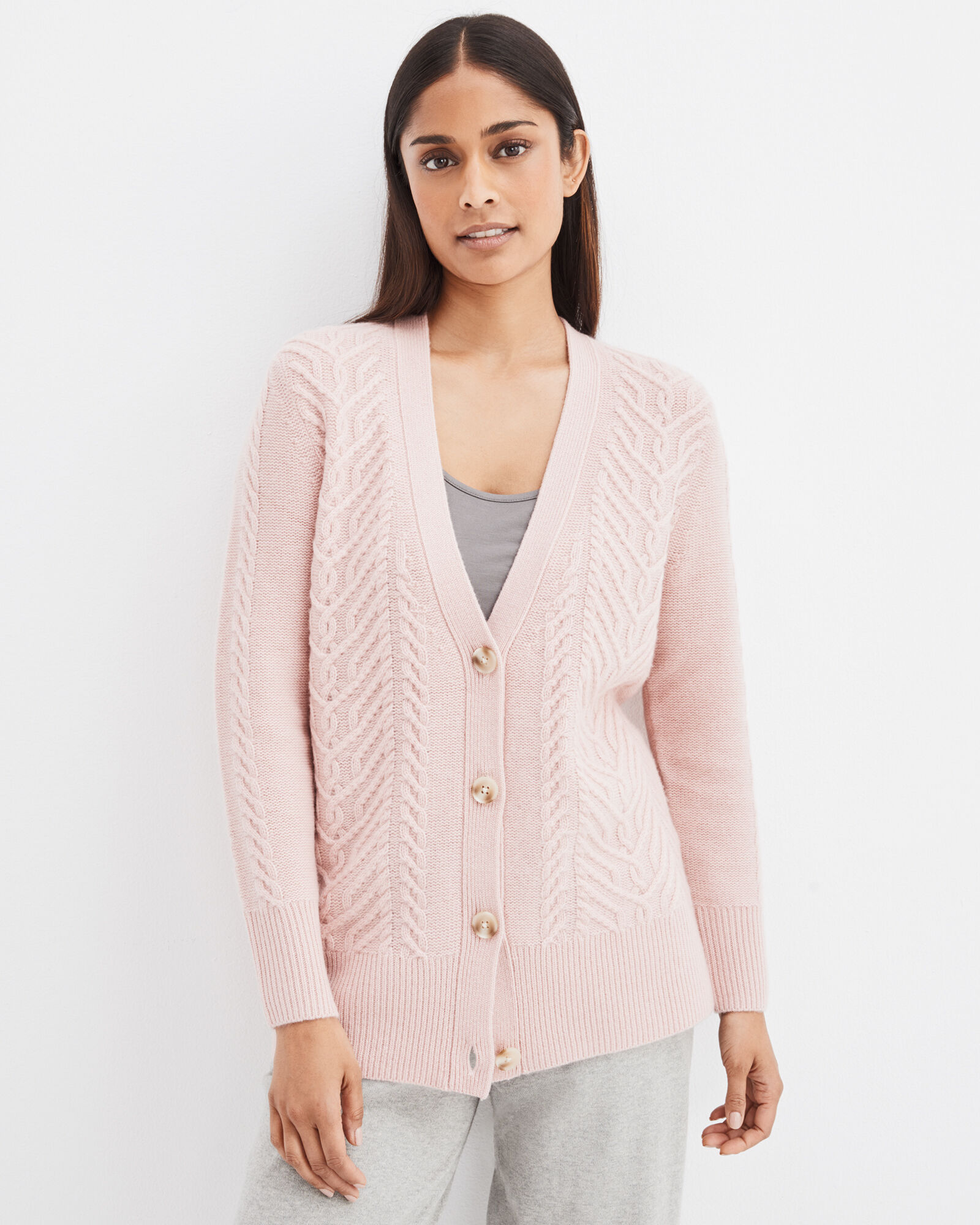 Cashmere Cable Knit Cardigan | Haven Well Within