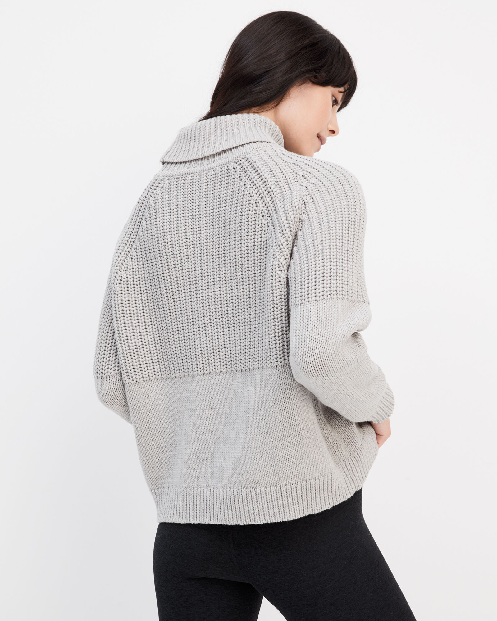 Double-Stitch Turtleneck Sweater