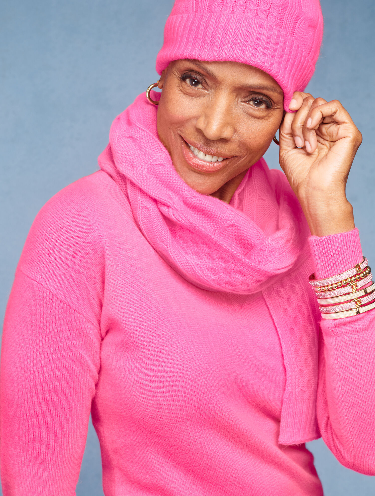 Cable Knit Cashmere Beanie | Talbots