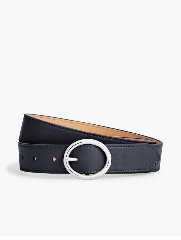 Plus Size Soft Pebble Leather Belt