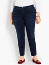 Plus Size Exclusive Comfort Stretch Denim Slim Ankle Jeans - Empire Blue Wash
