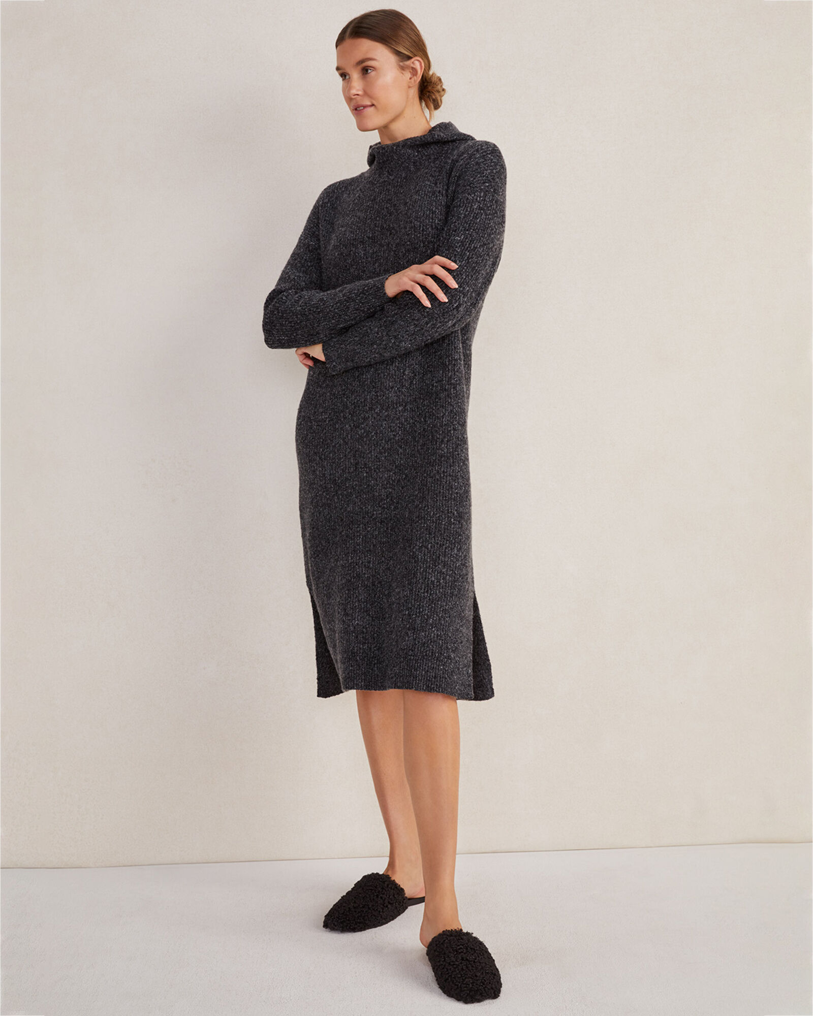 Organic Cotton Hooded Lounge Dress