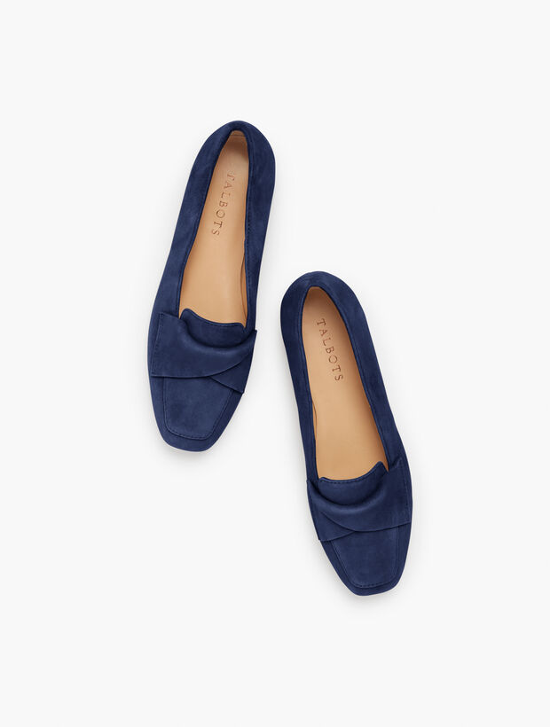 Stella Suede Flats - Twist Detail