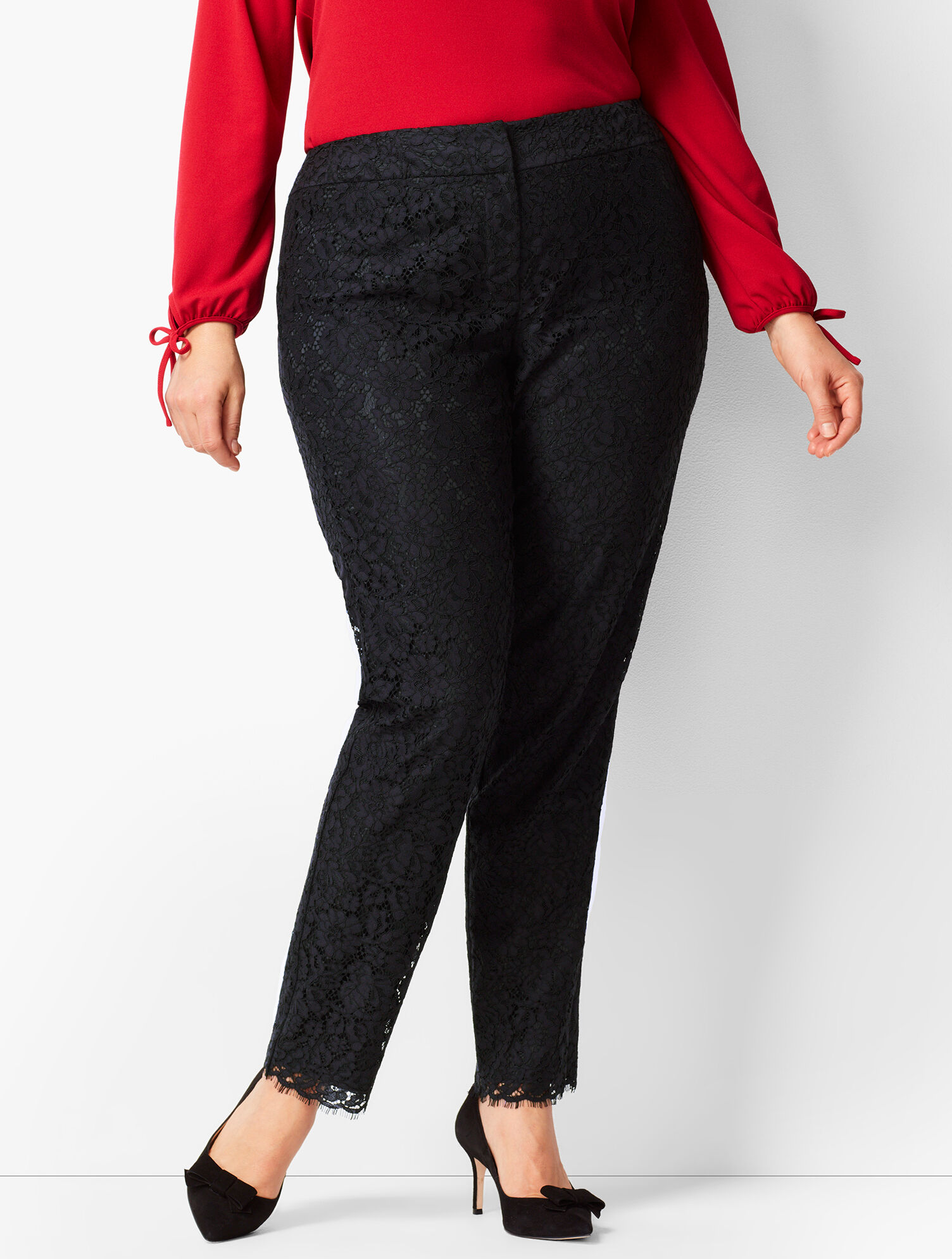 Terra Sky Women's Plus Size Velvet Pants Plus Size Talbots