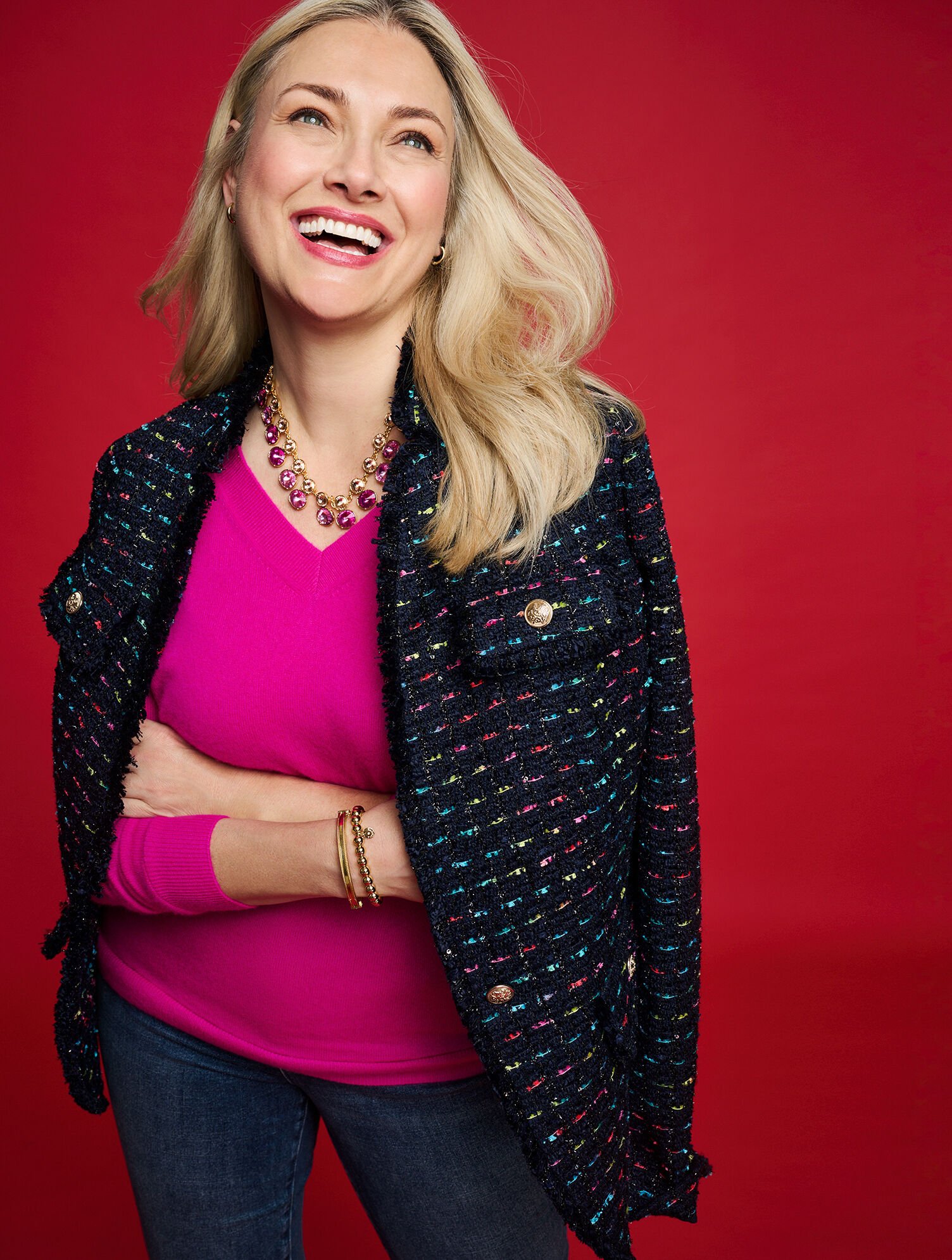 Rainbow Tweed Jacket | Talbots