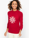 Mockneck Sweater - Snowflake