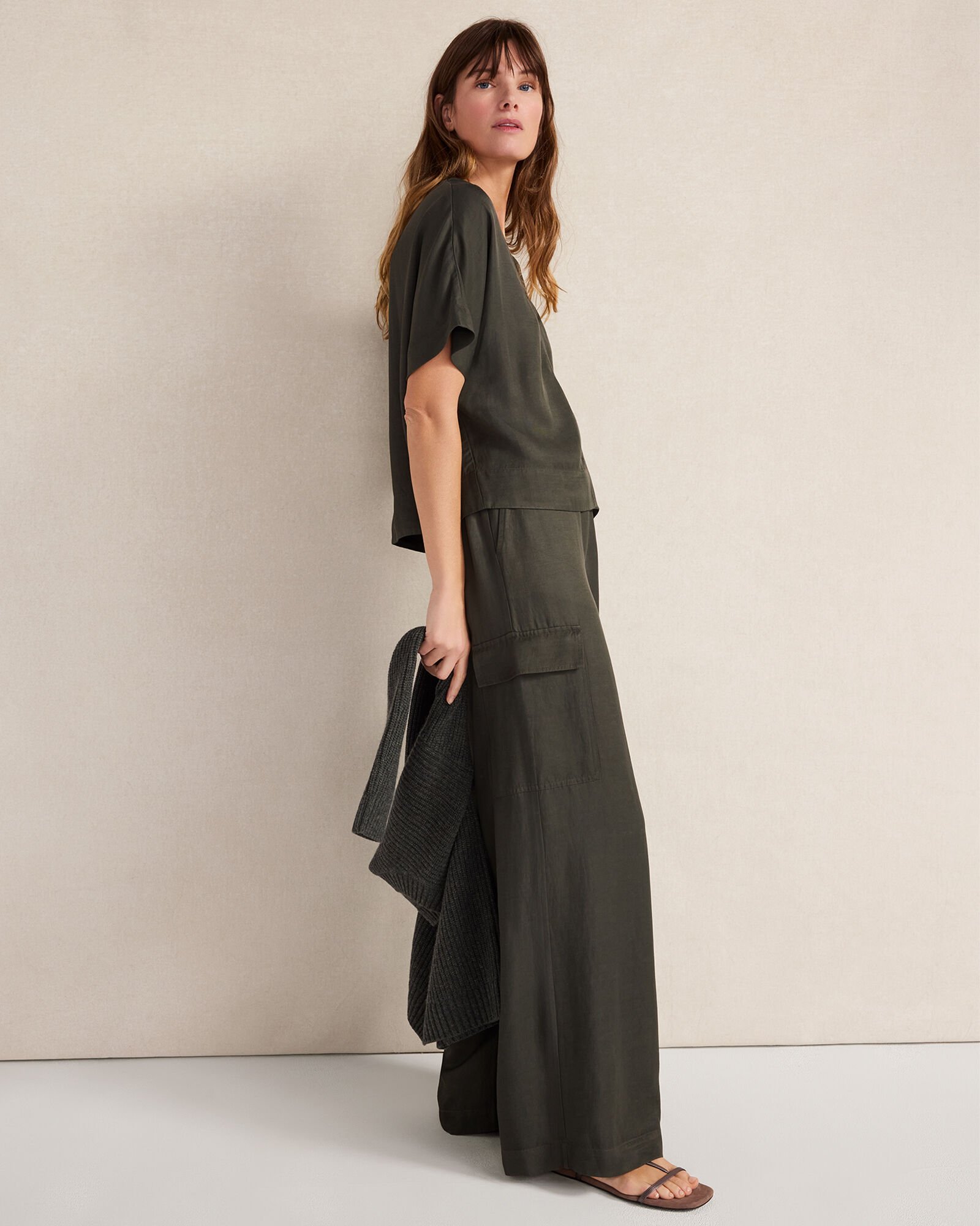 Viscose Linen Palazzo Pants