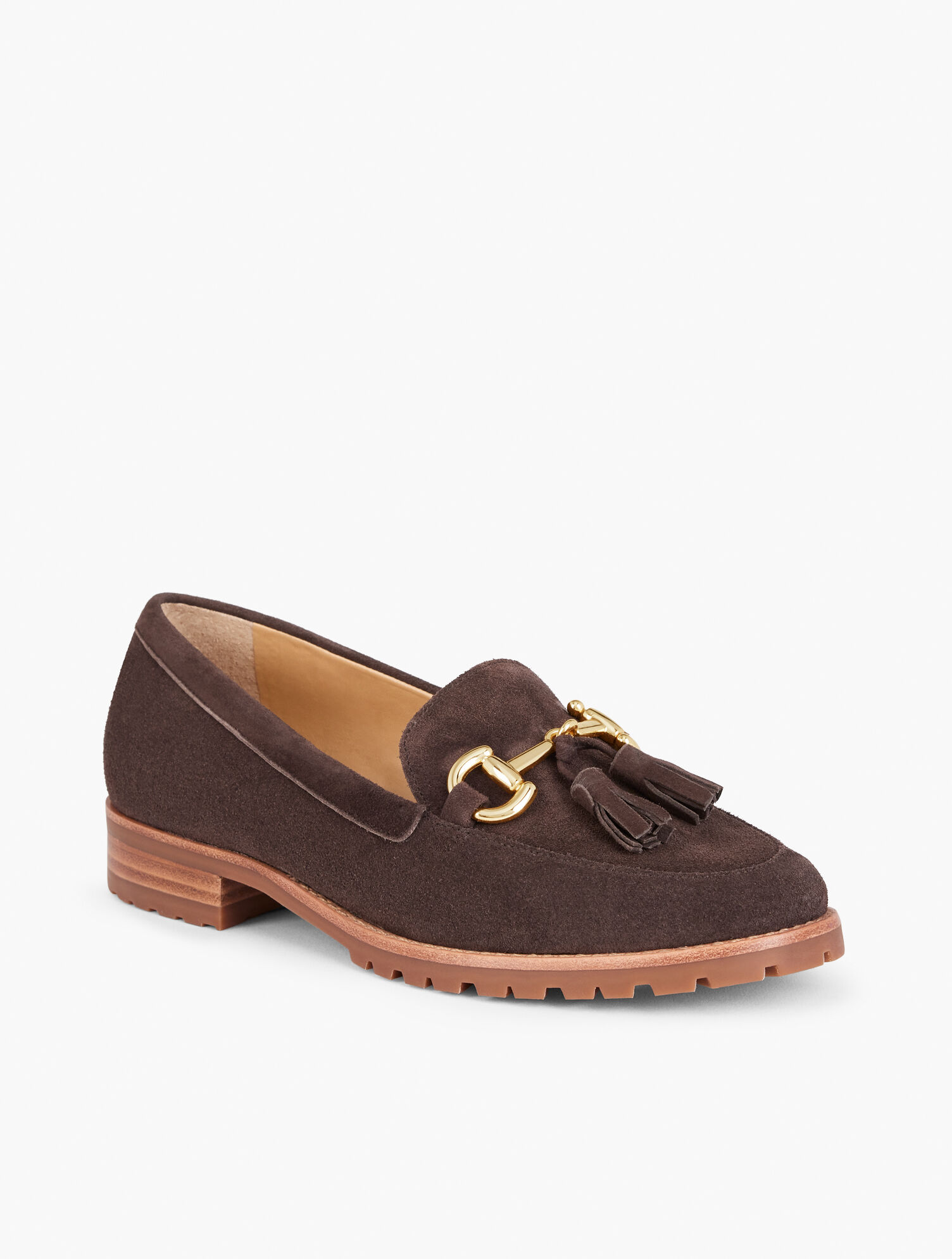 Cassidy Tassel Loafers Suede Talbots