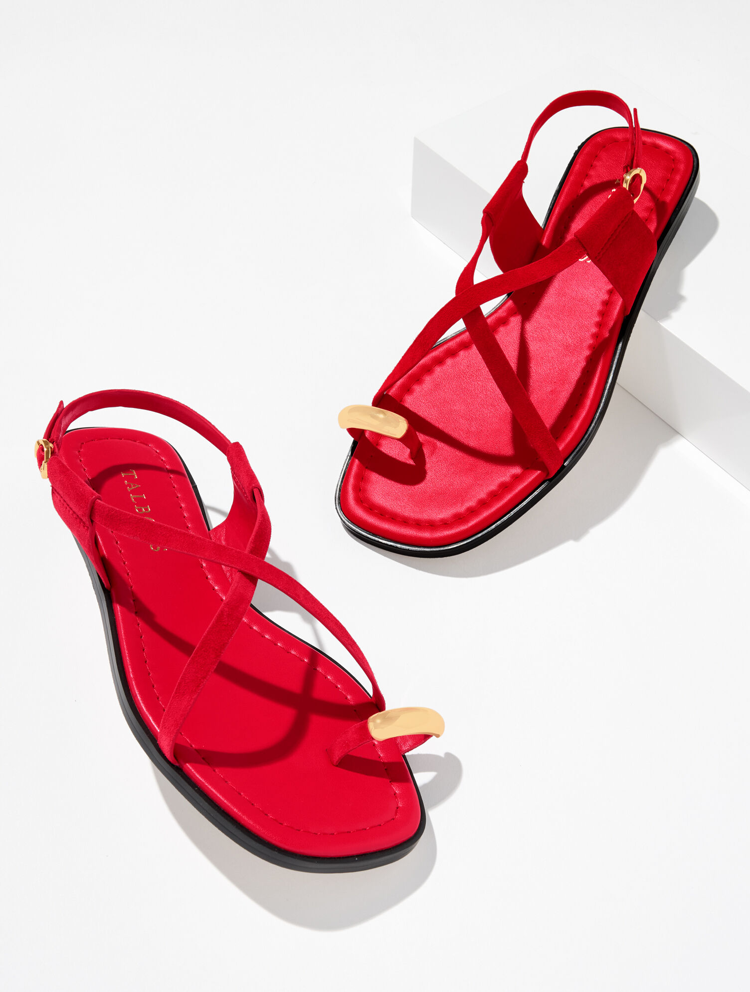 Gena Ring Suede Sandal