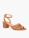 Mimi Vachetta Leather Ankle Strap Sandals