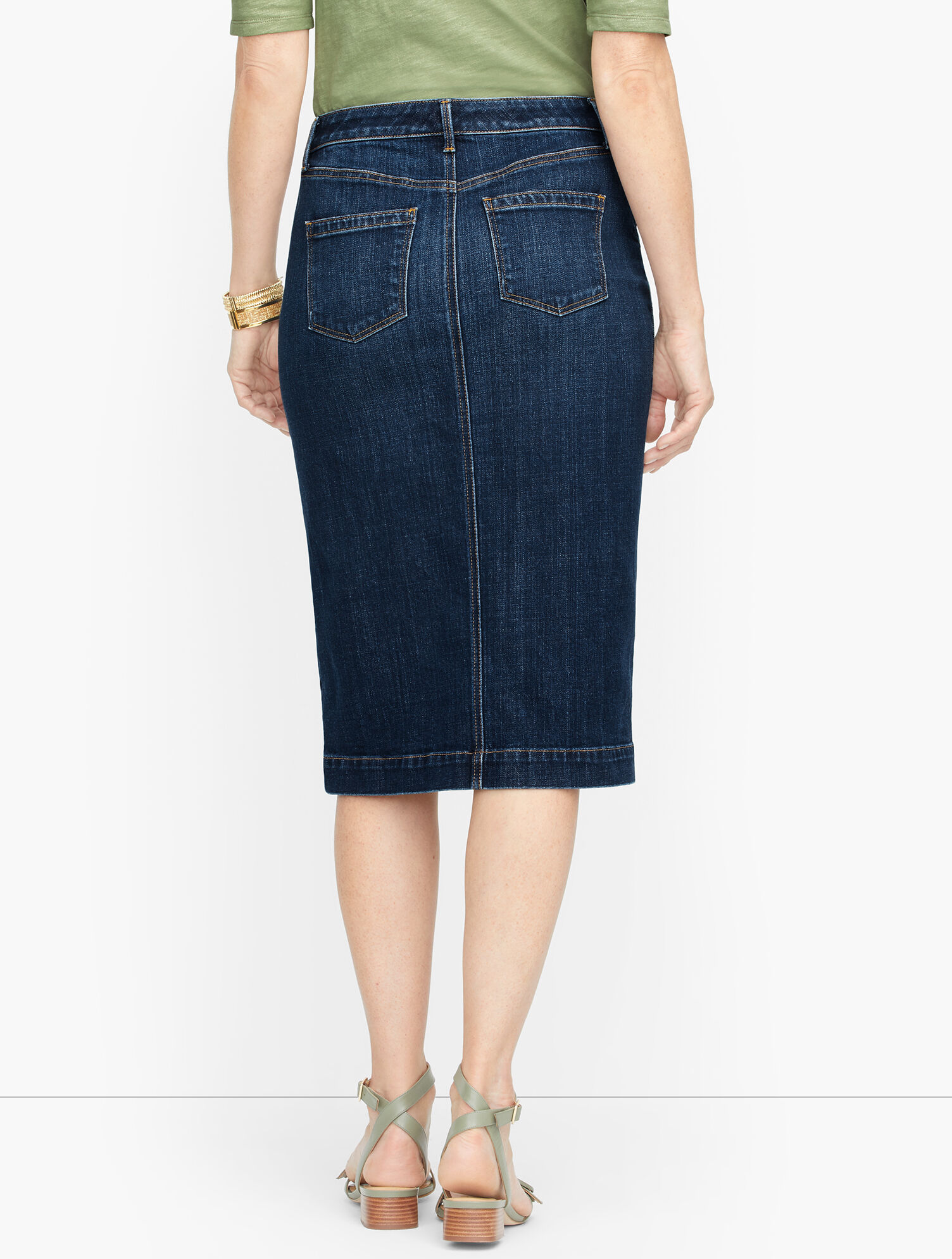 Denim Pencil Skirt