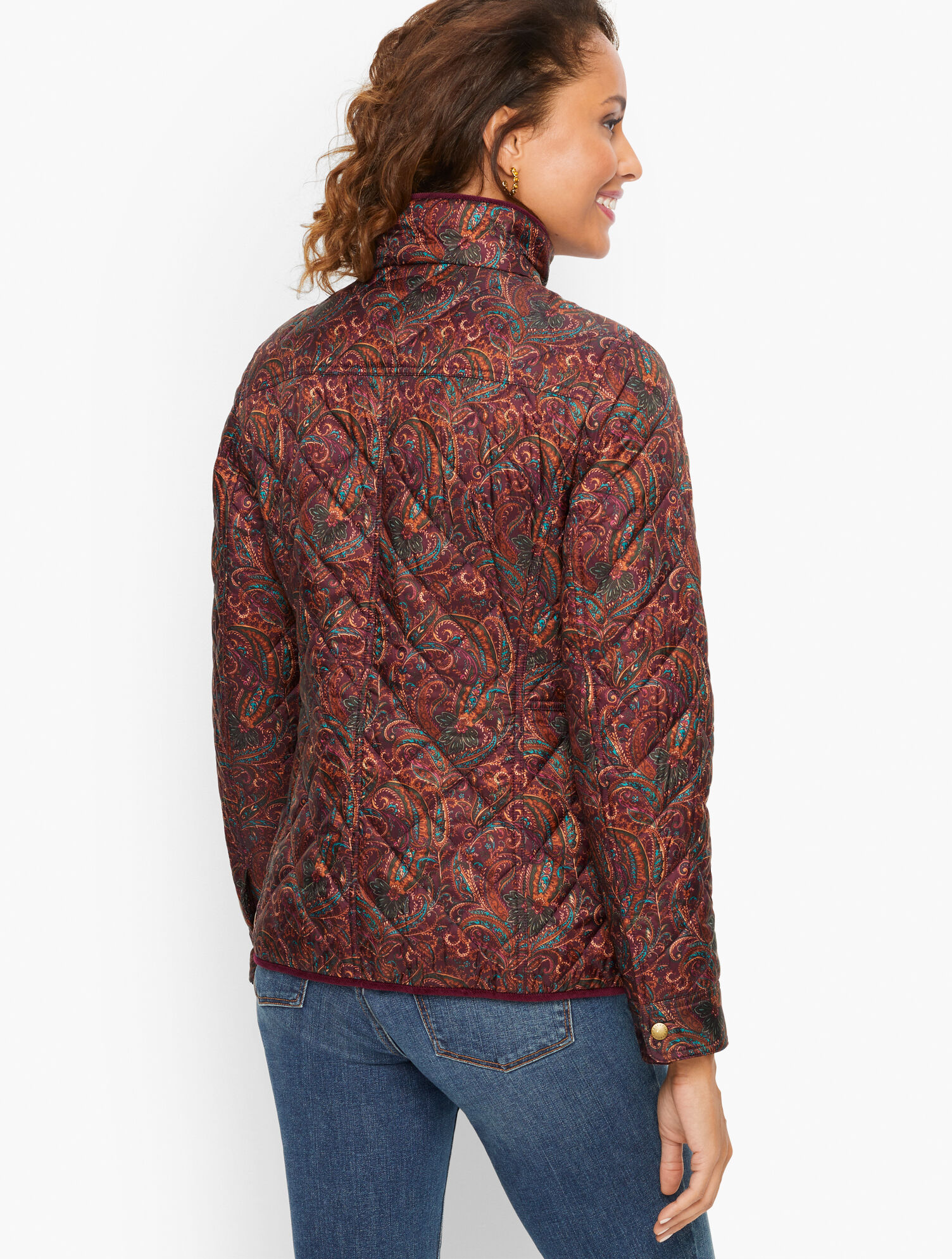 Paisley Quilted Jacket | Talbots