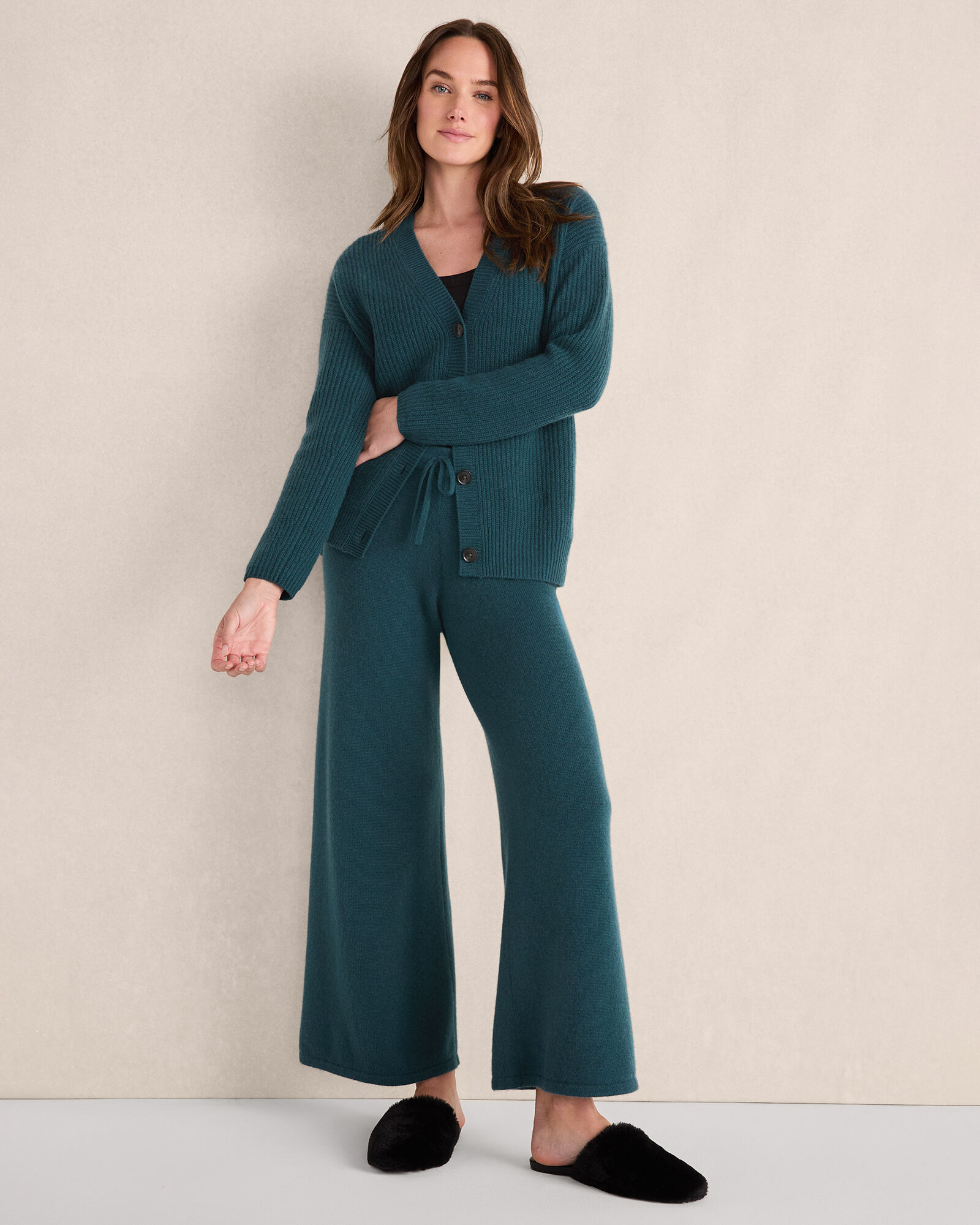 Cashmere Wide Leg Pants