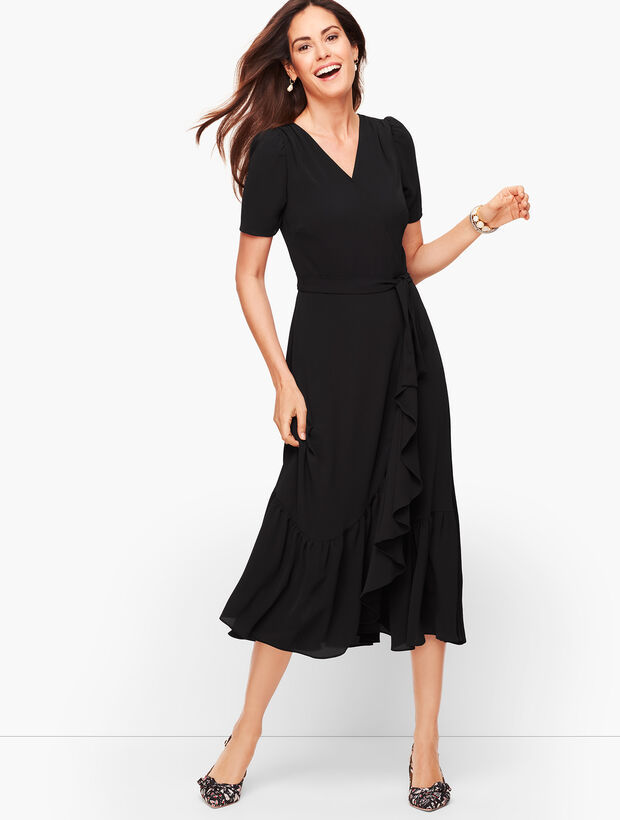 Cascade Wrap Dress | Talbots