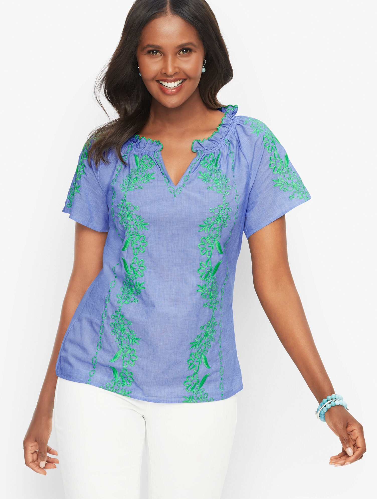 Floral Embroidered Top