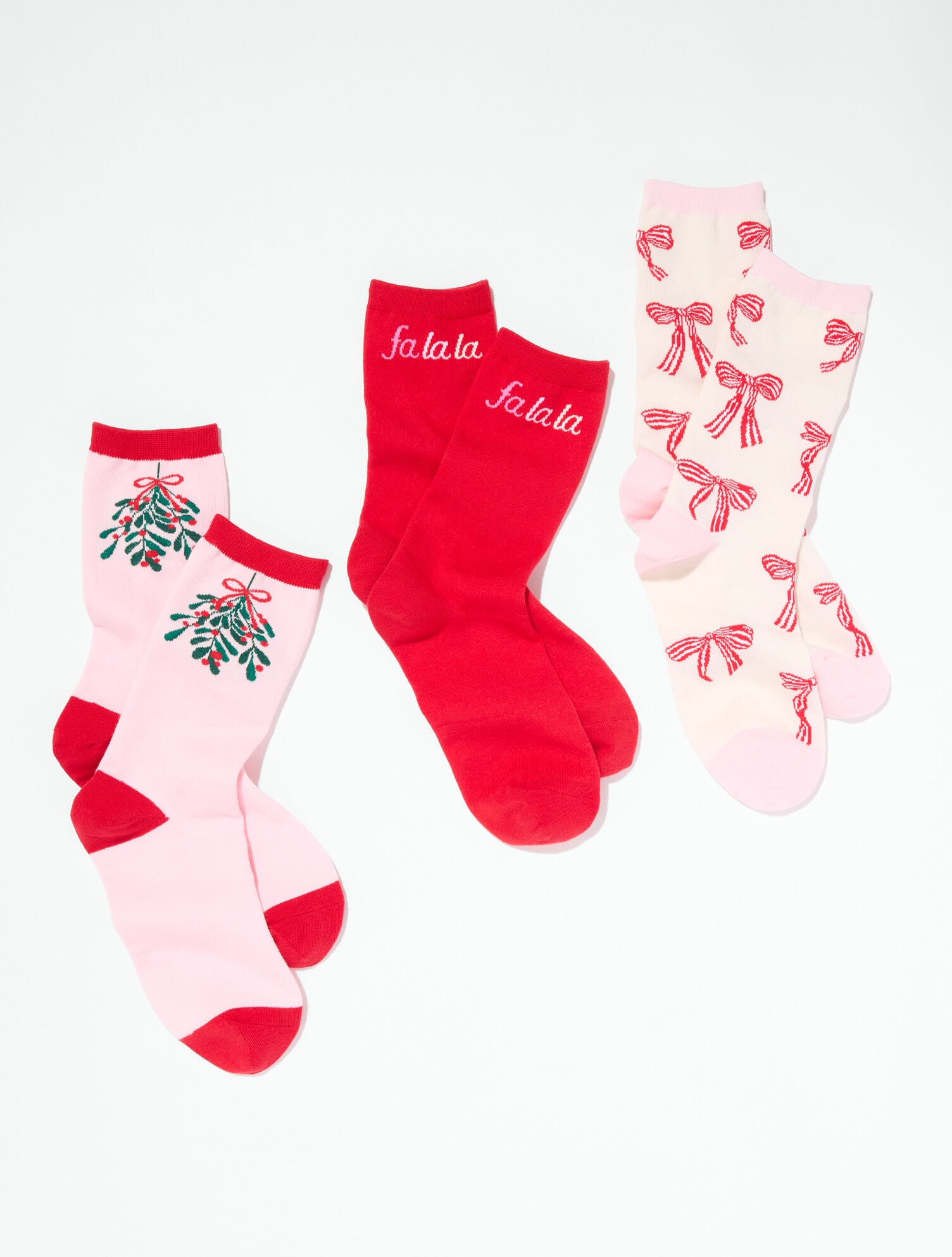 Ribbons &amp; Bows Trouser Socks 3-Pack Gift Set
