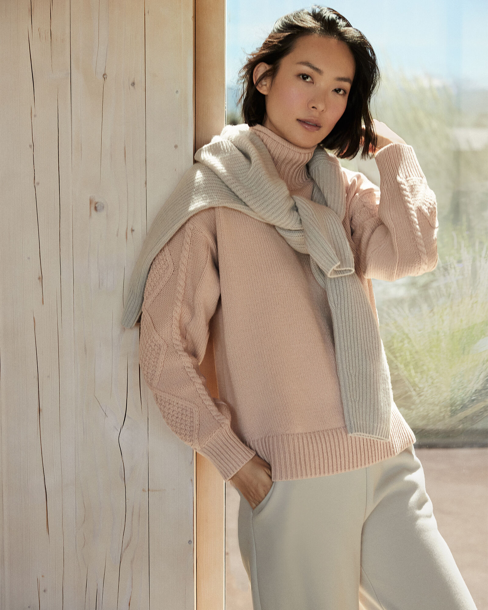 RENEEC. Women's Open Front Chunky Knit Cardigan - Long Sleeve Winter Sweater