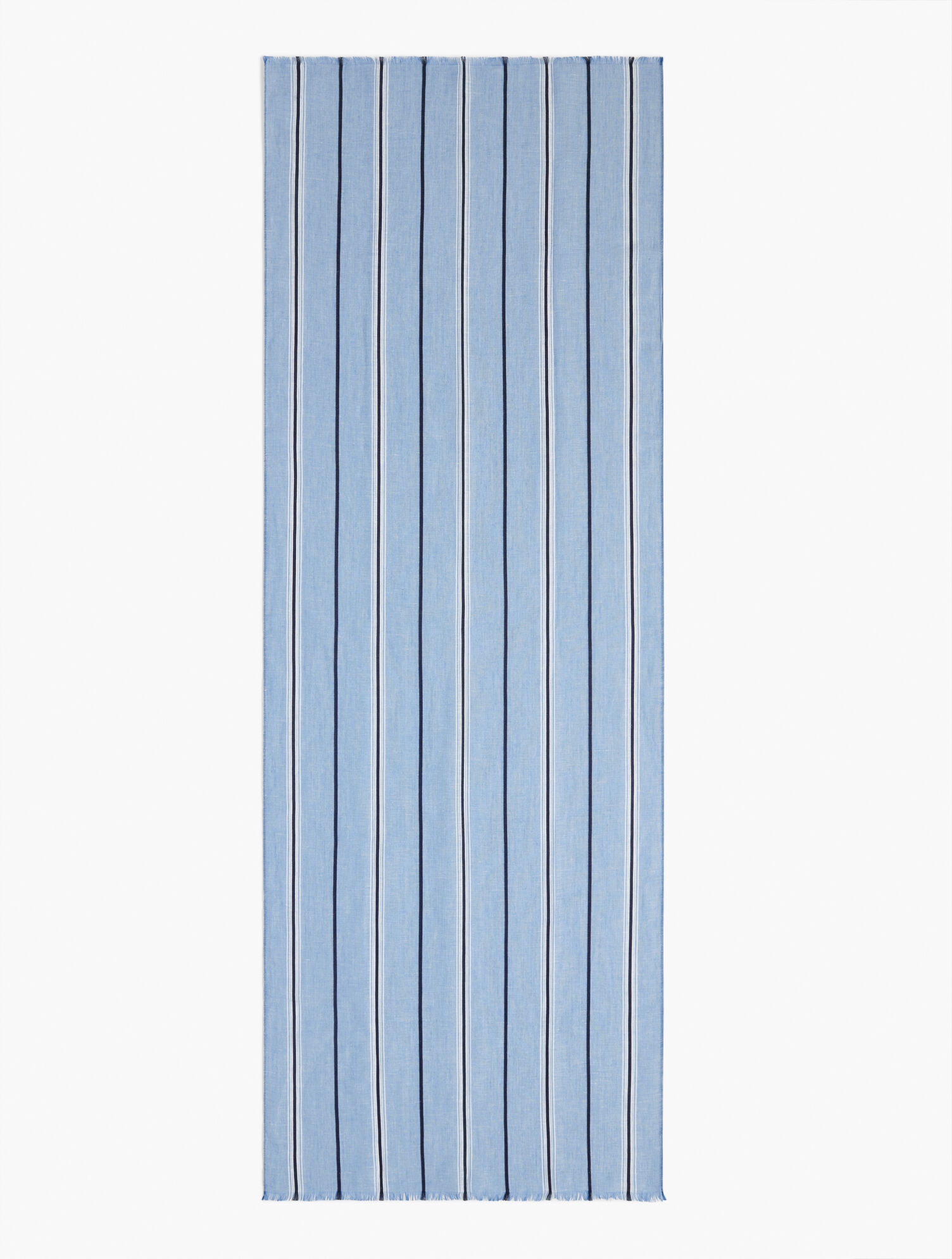 Blooming Stripes Oblong Scarf