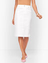 Denim Skirt - White