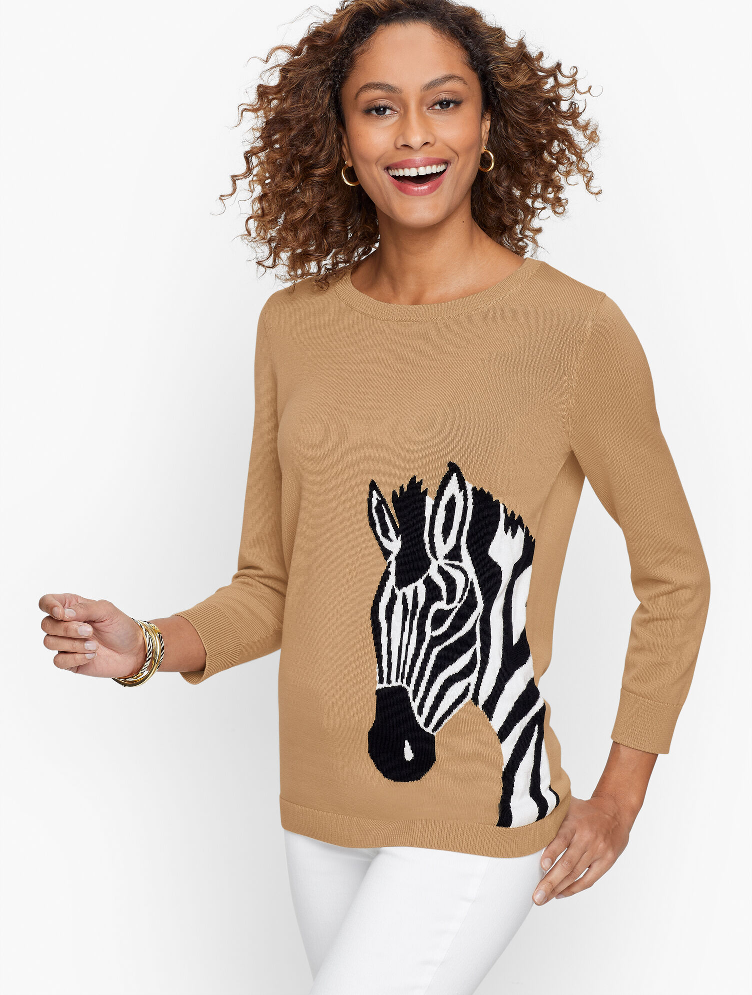 Crewneck Pullover - Zebra