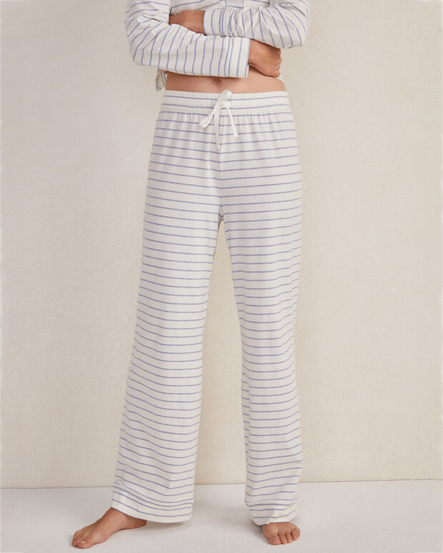 Organic Cotton Jersey Striped Pajama Pants