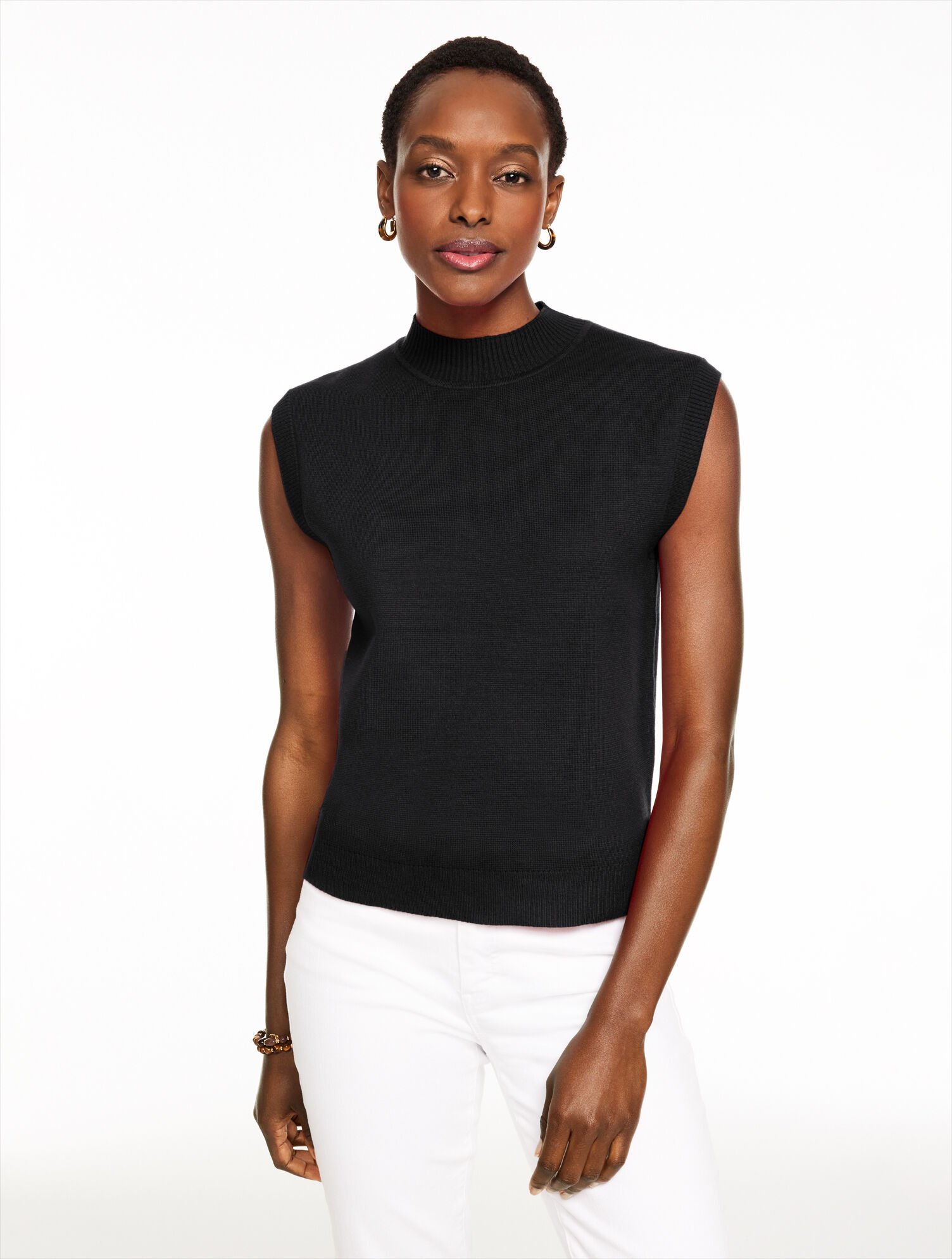Mockneck Sweater Vest