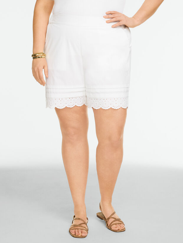 Eyelet Pull-On Shorts