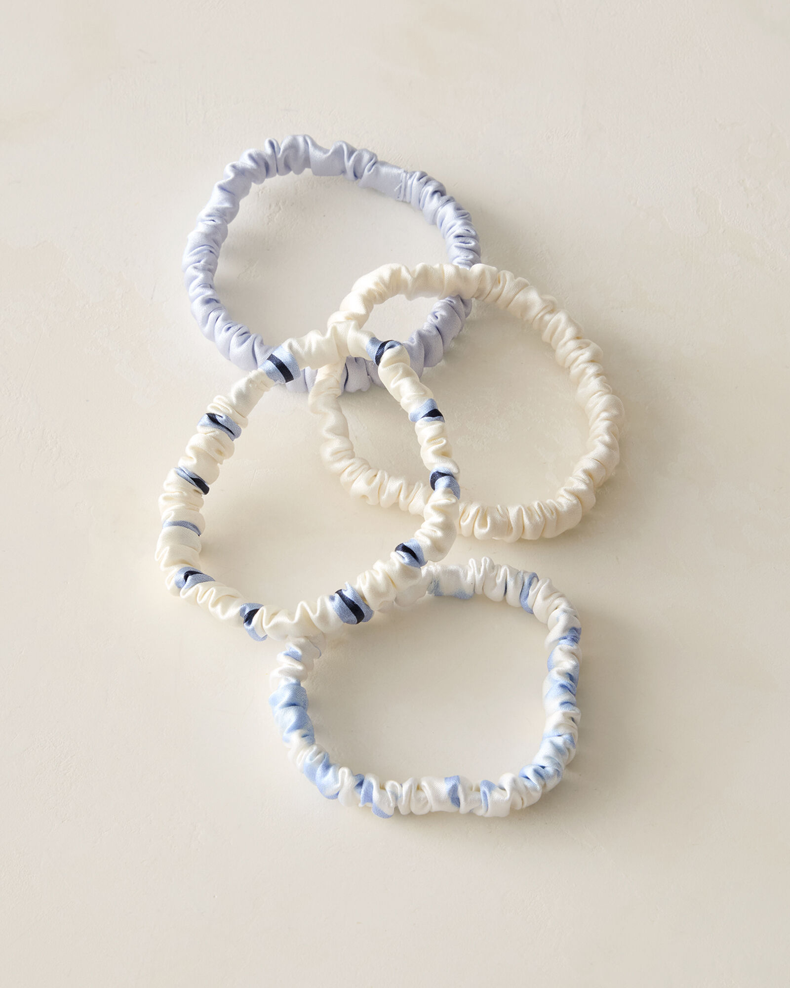 Washable Silk Hair Ties &mdash; Pinstripe