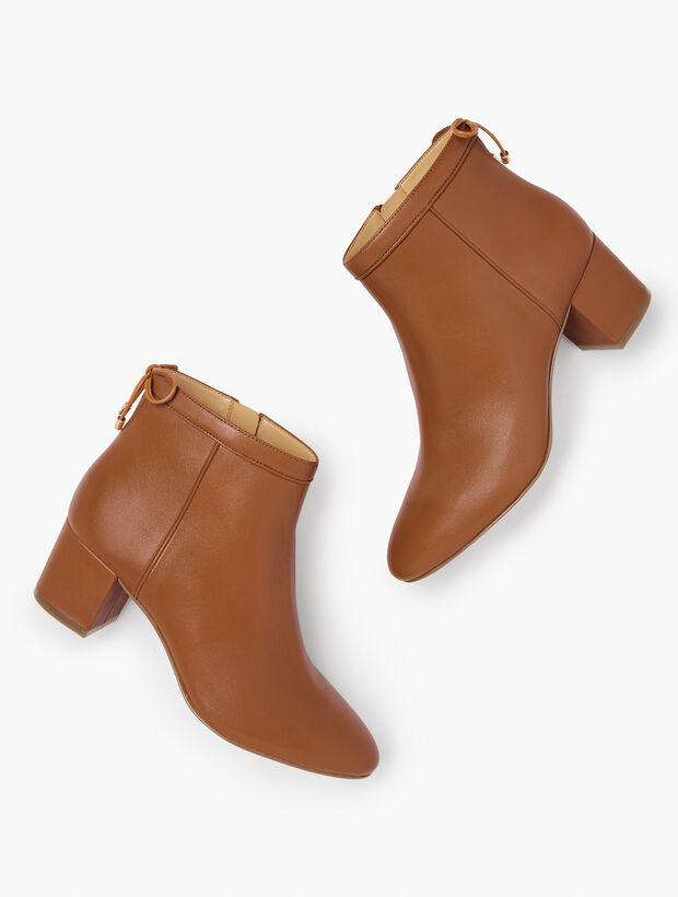 Maud Back Bow Nappa Ankle Boots