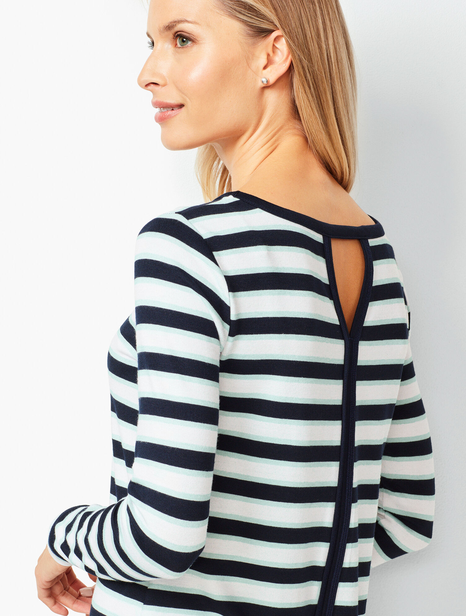 Open-Back Stripe Top