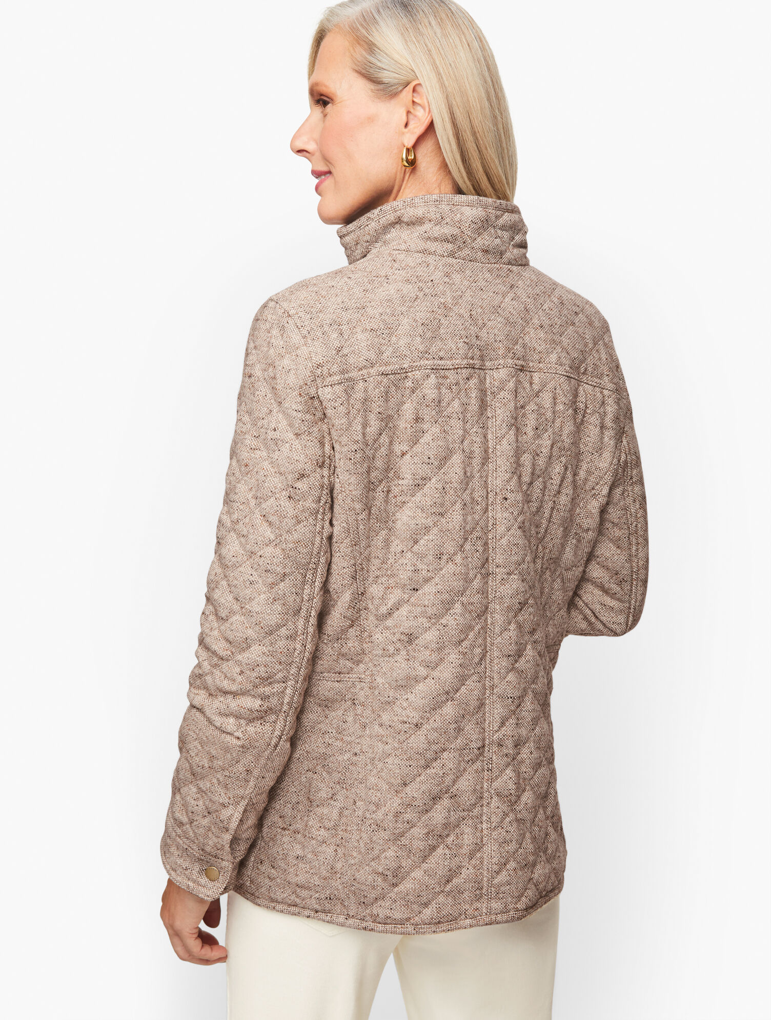 Quilted Wool Donegal Jacket
